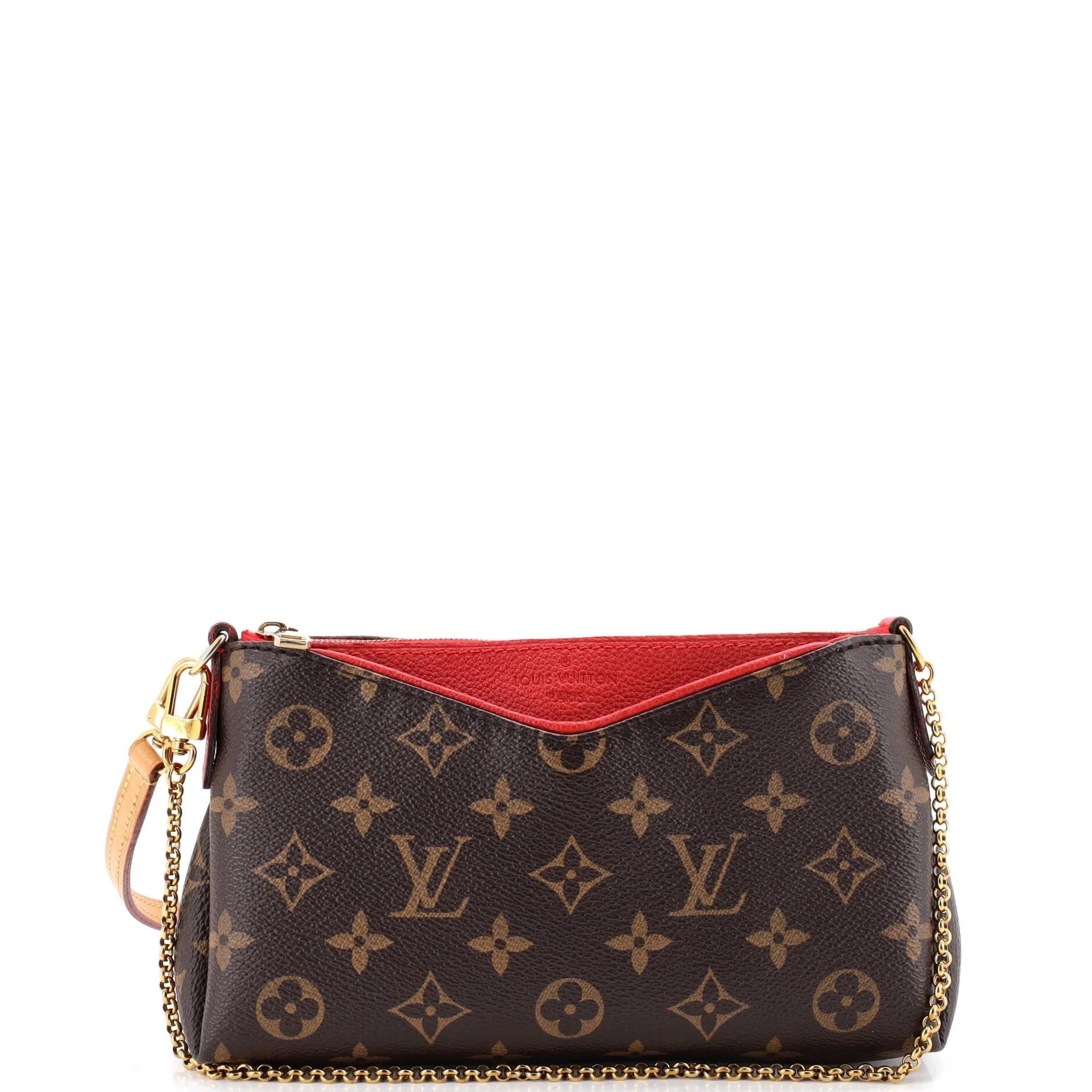 Leather clutch bag
