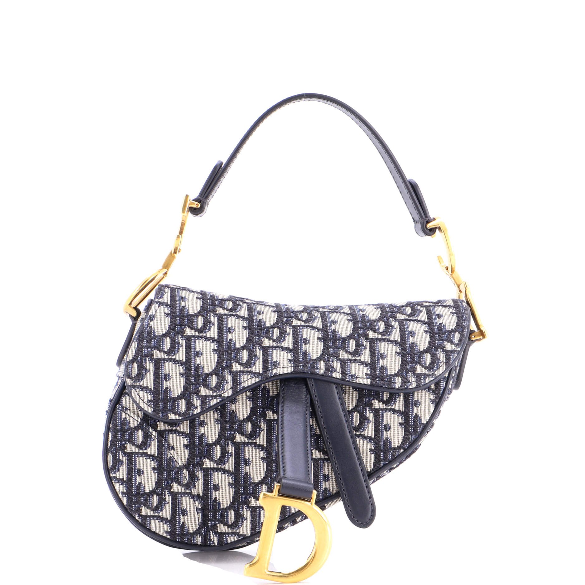 Dior Saddle Handbag Oblique Canvas Mini