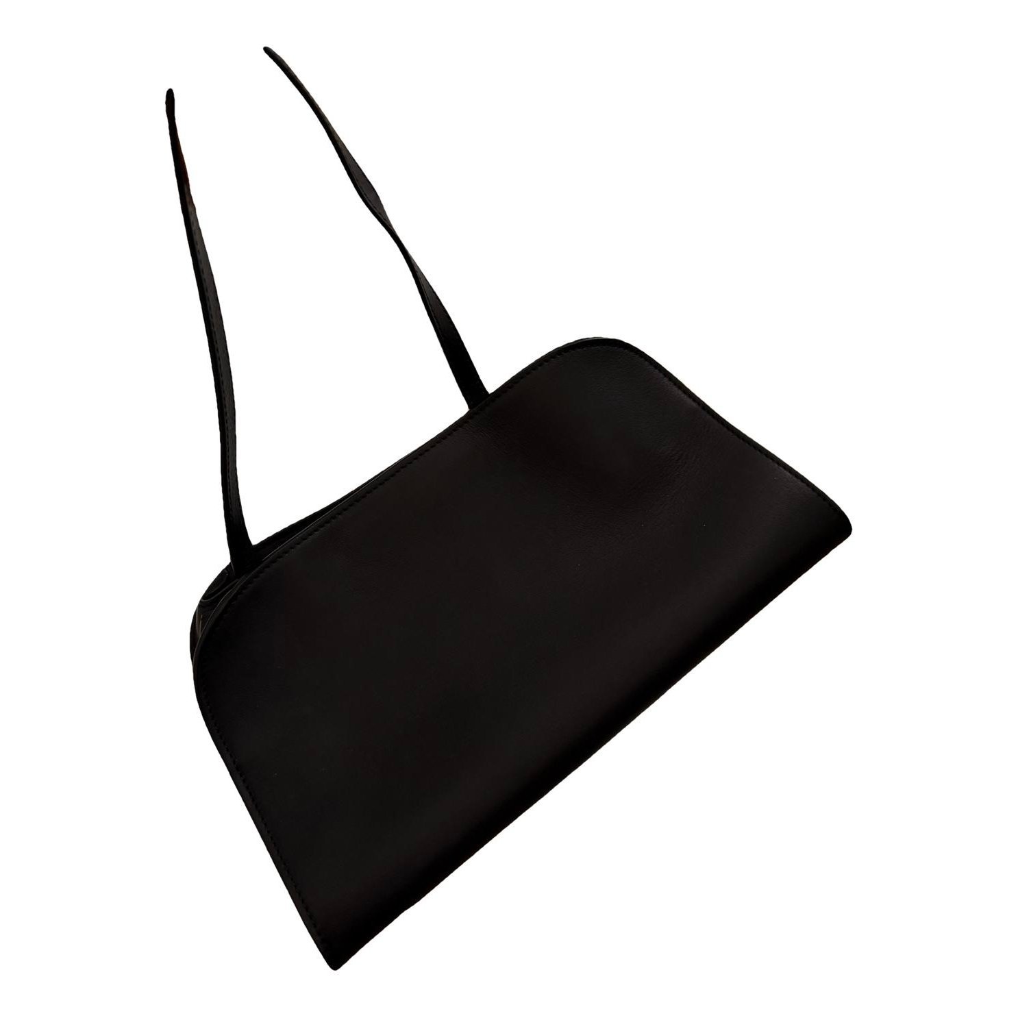 Leather clutch bag