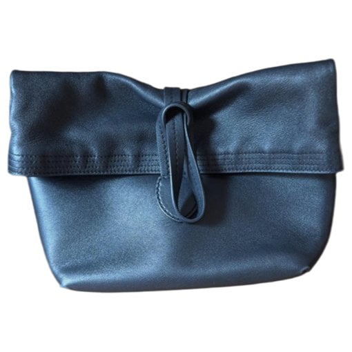 Leather clutch bag