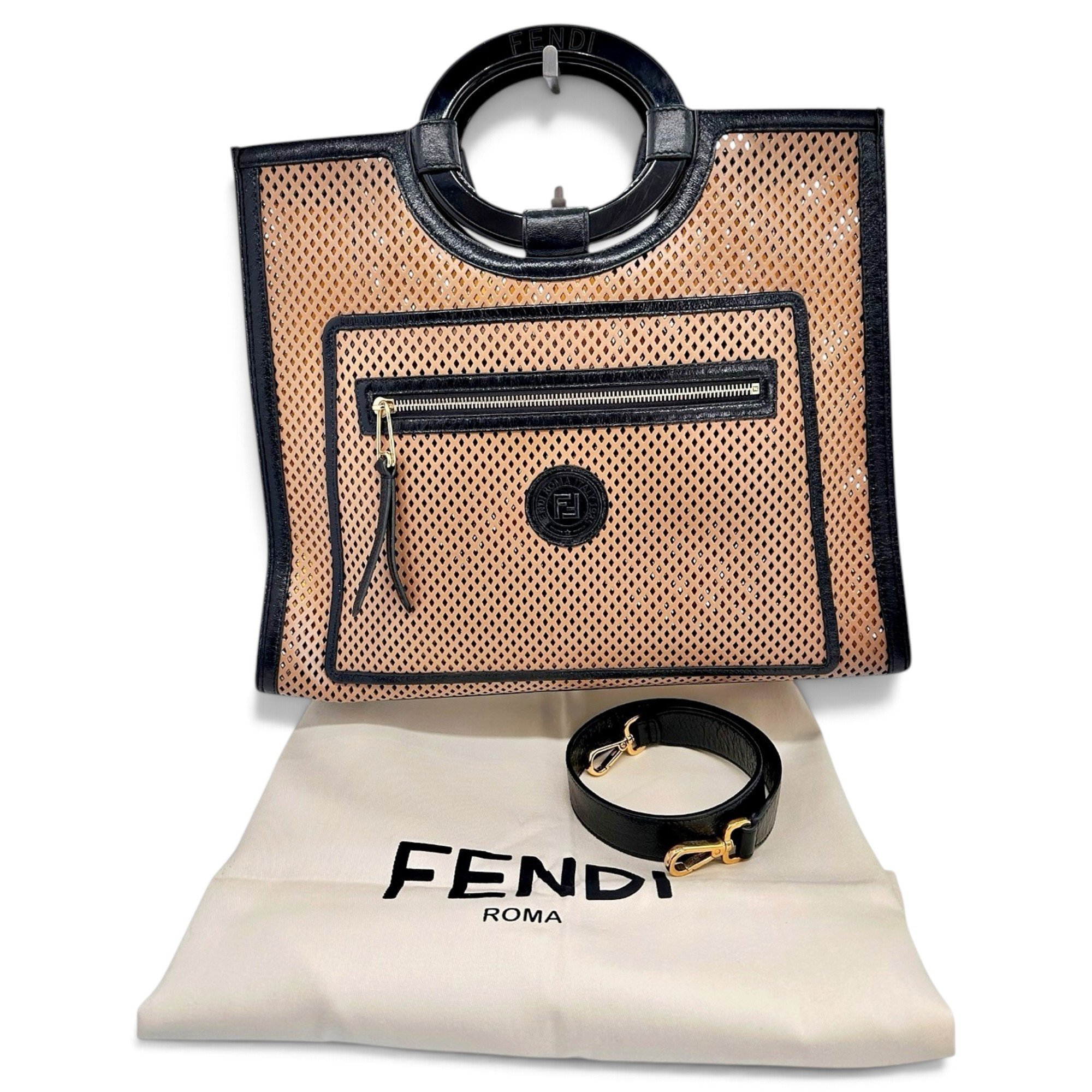 Runaway leather tote