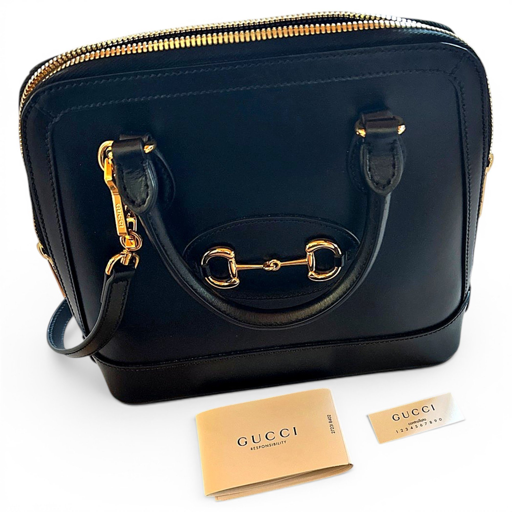 Handle Horsebit 1955 leather handbag
