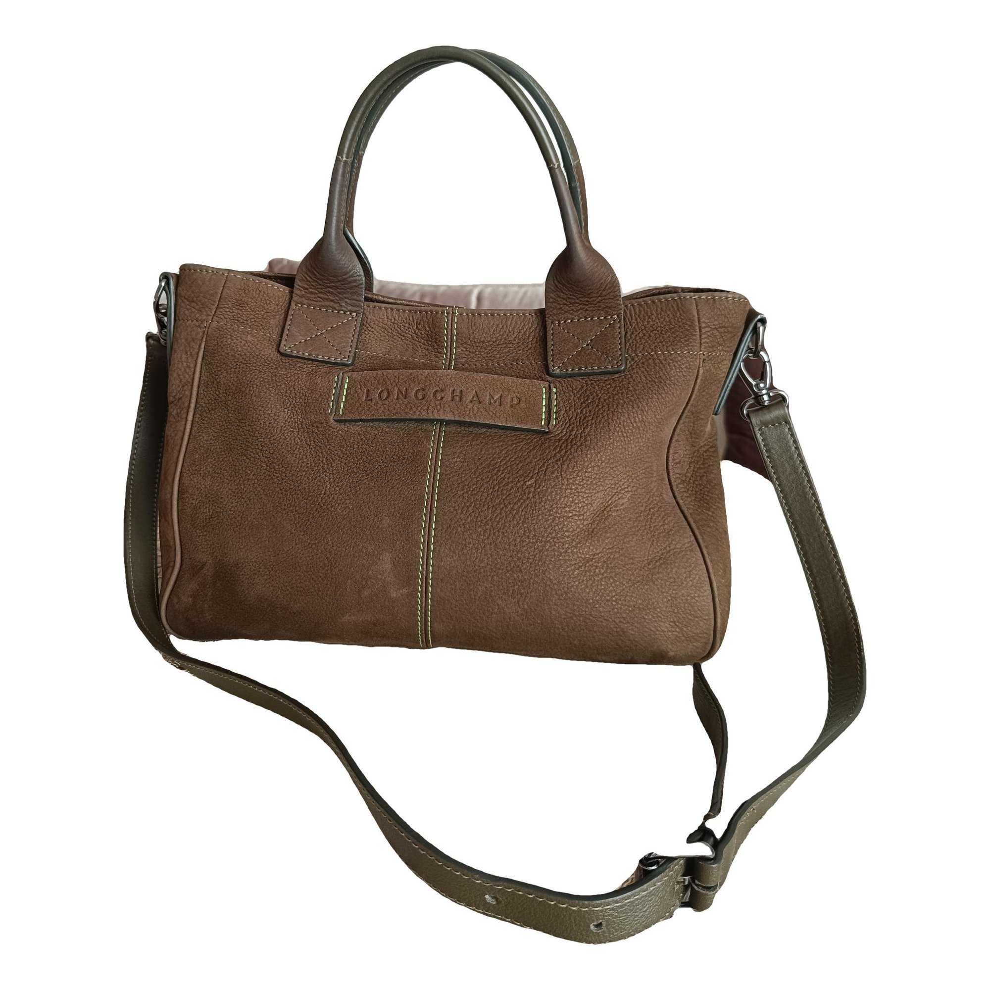 3D leather handbag