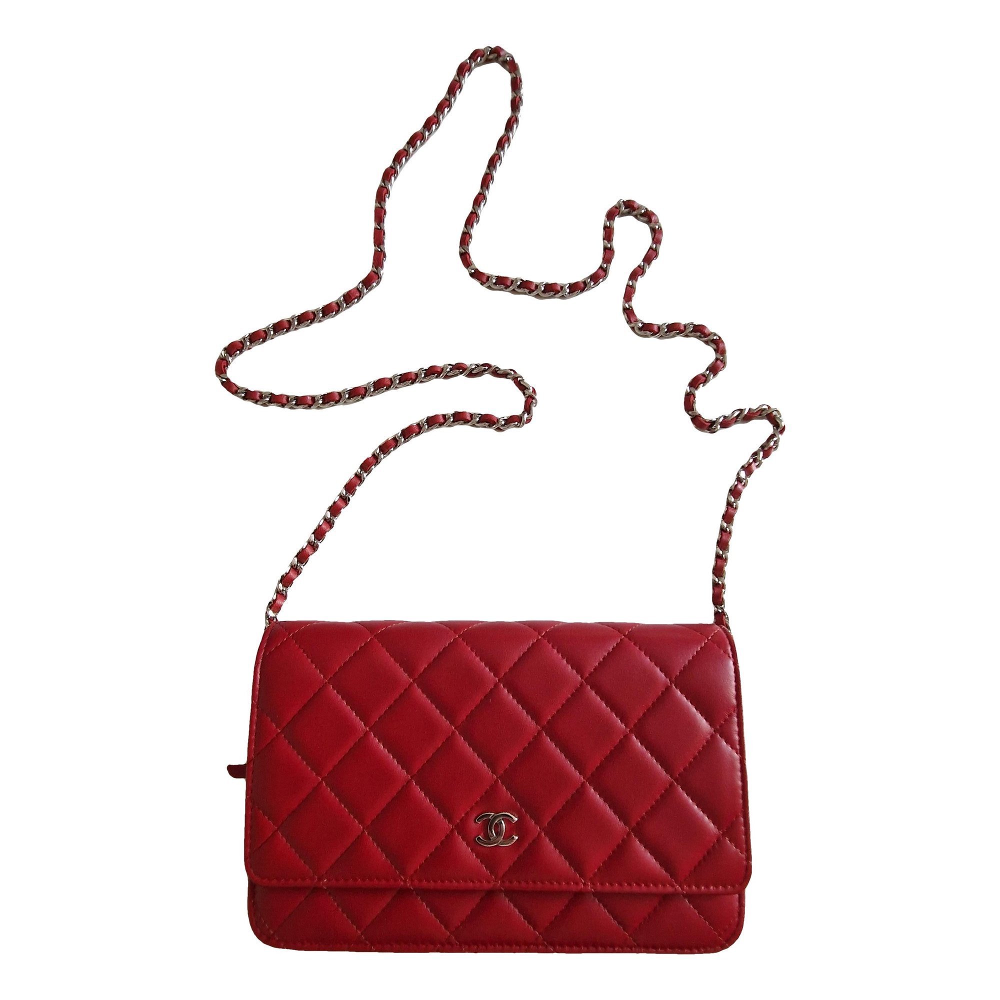 Leather clutch bag