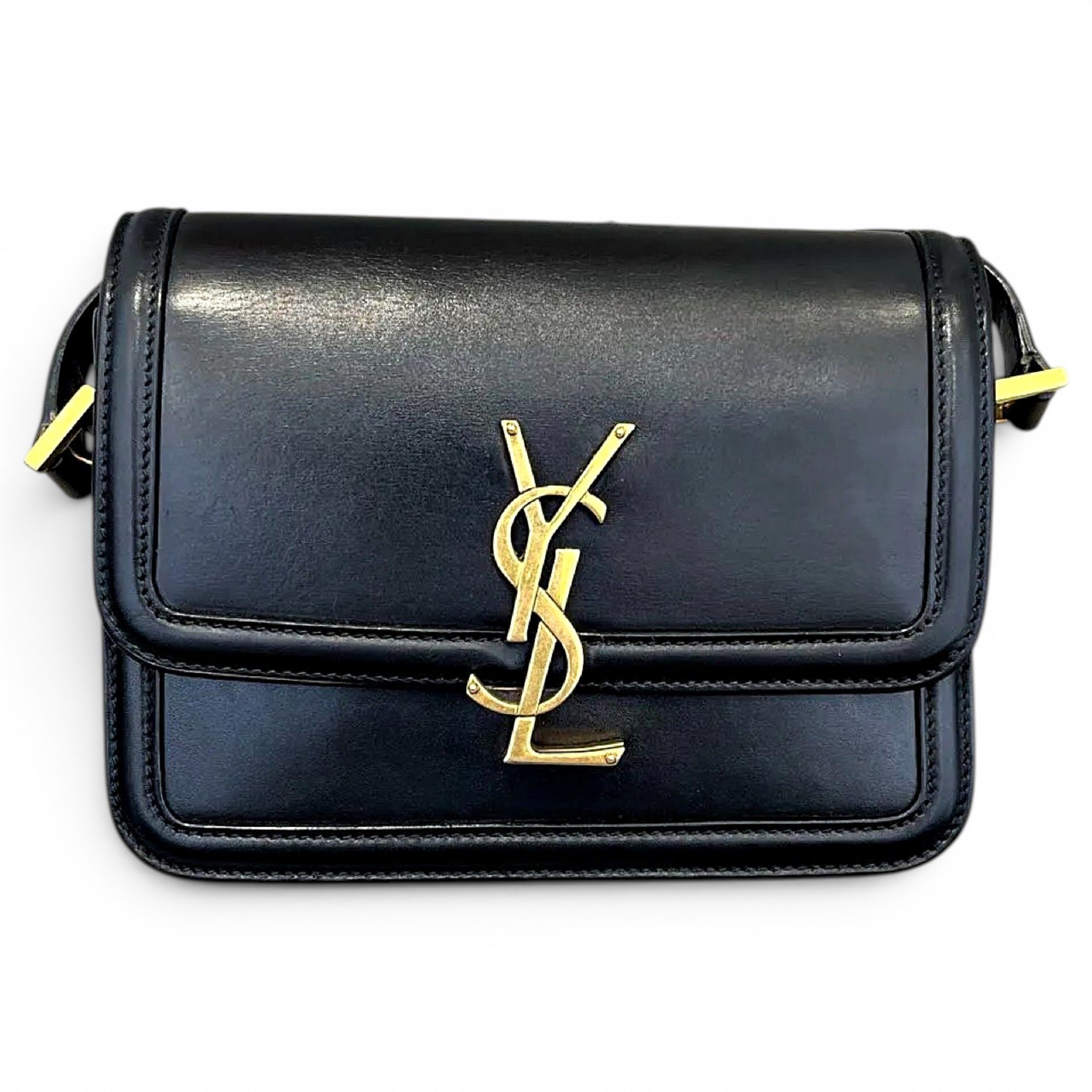 Solférino leather handbag