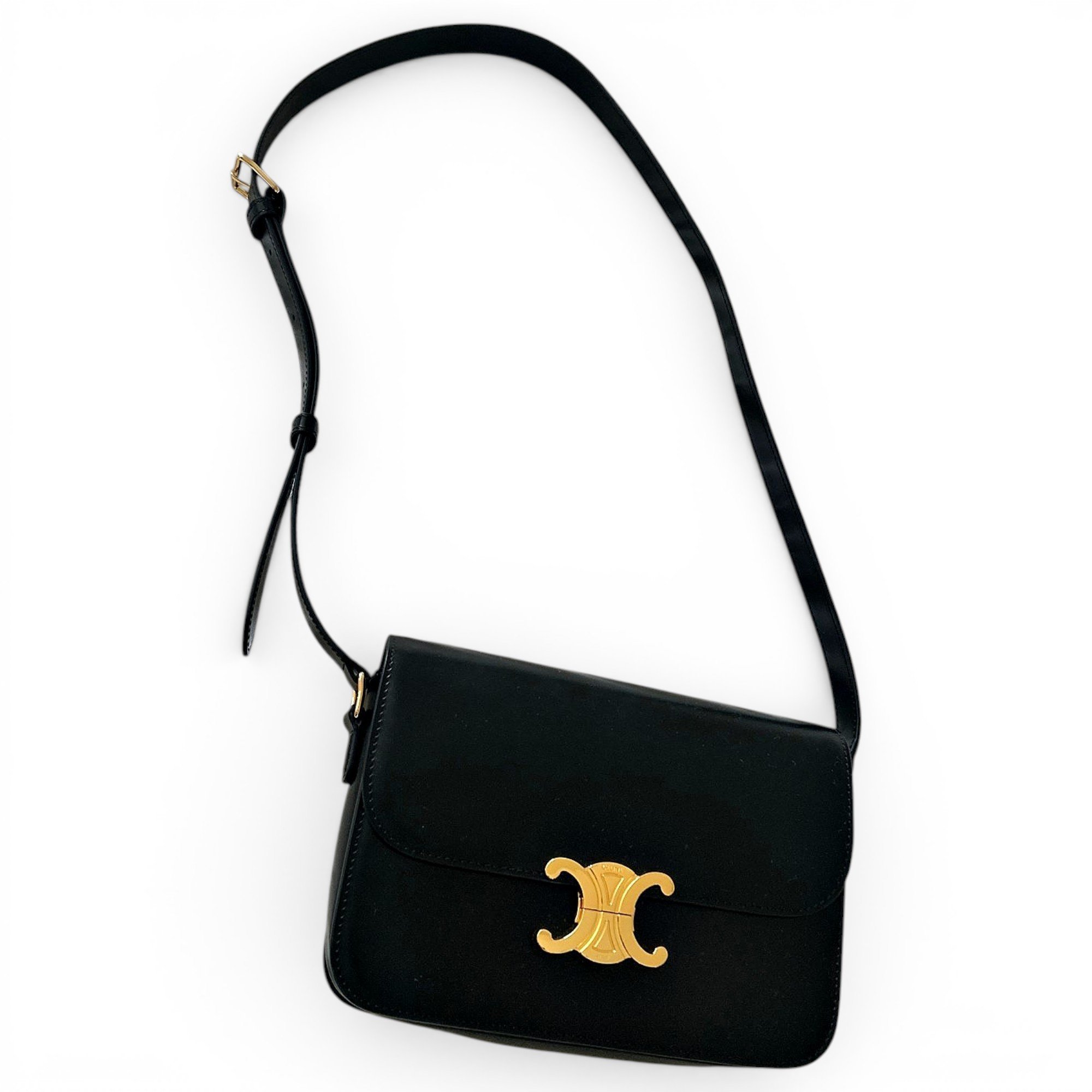 Triomphe leather handbag