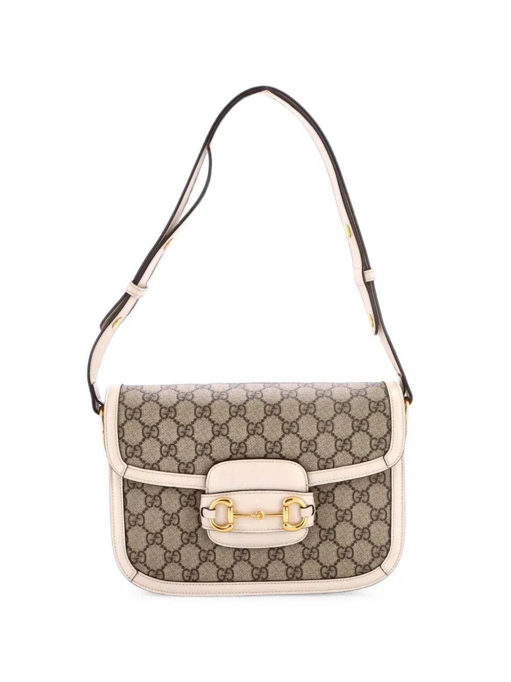 Horsebit 1955 Shoulder Bag GG Coated Canvas with Leather Small crossbody bag