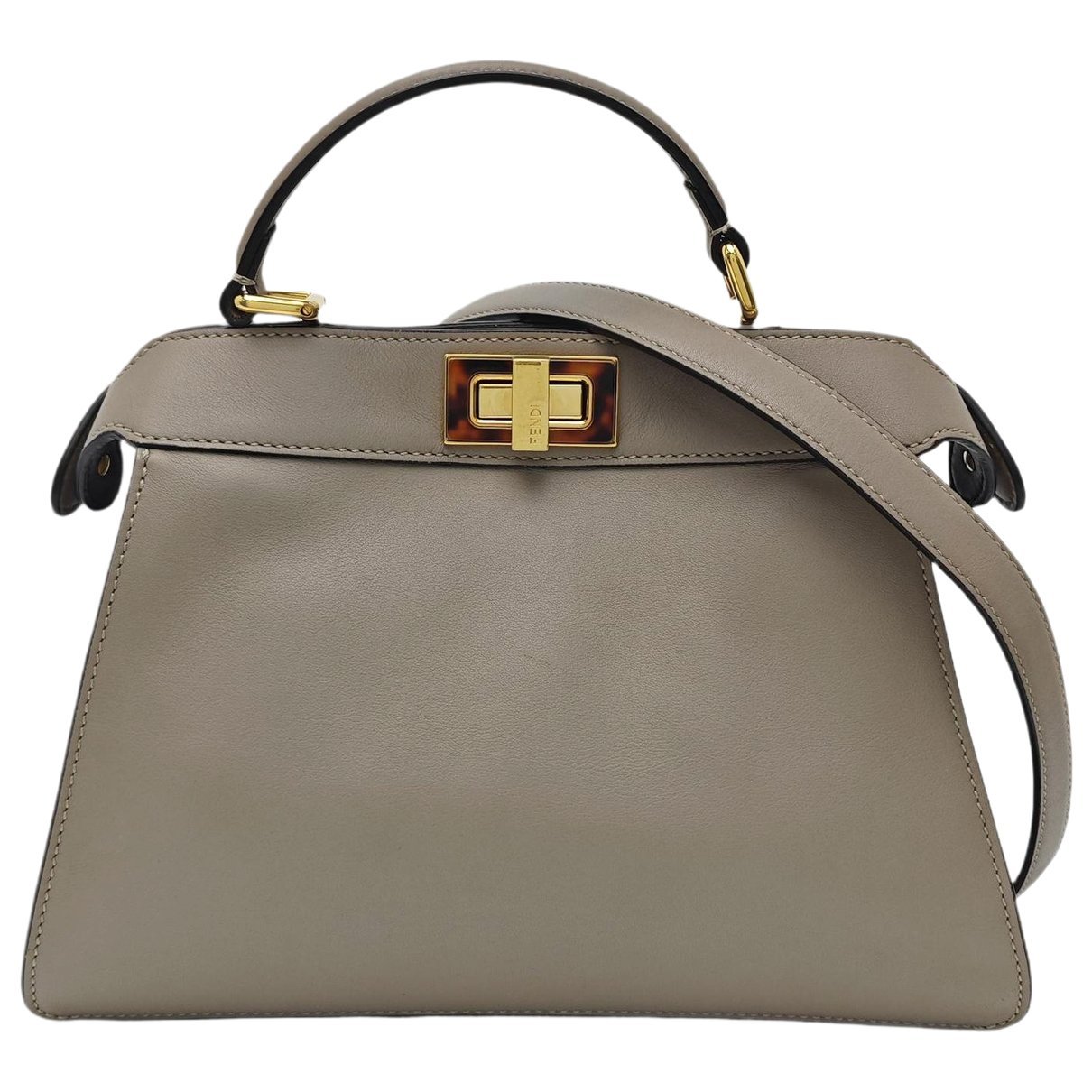 Fendi Peekaboo leather handbag