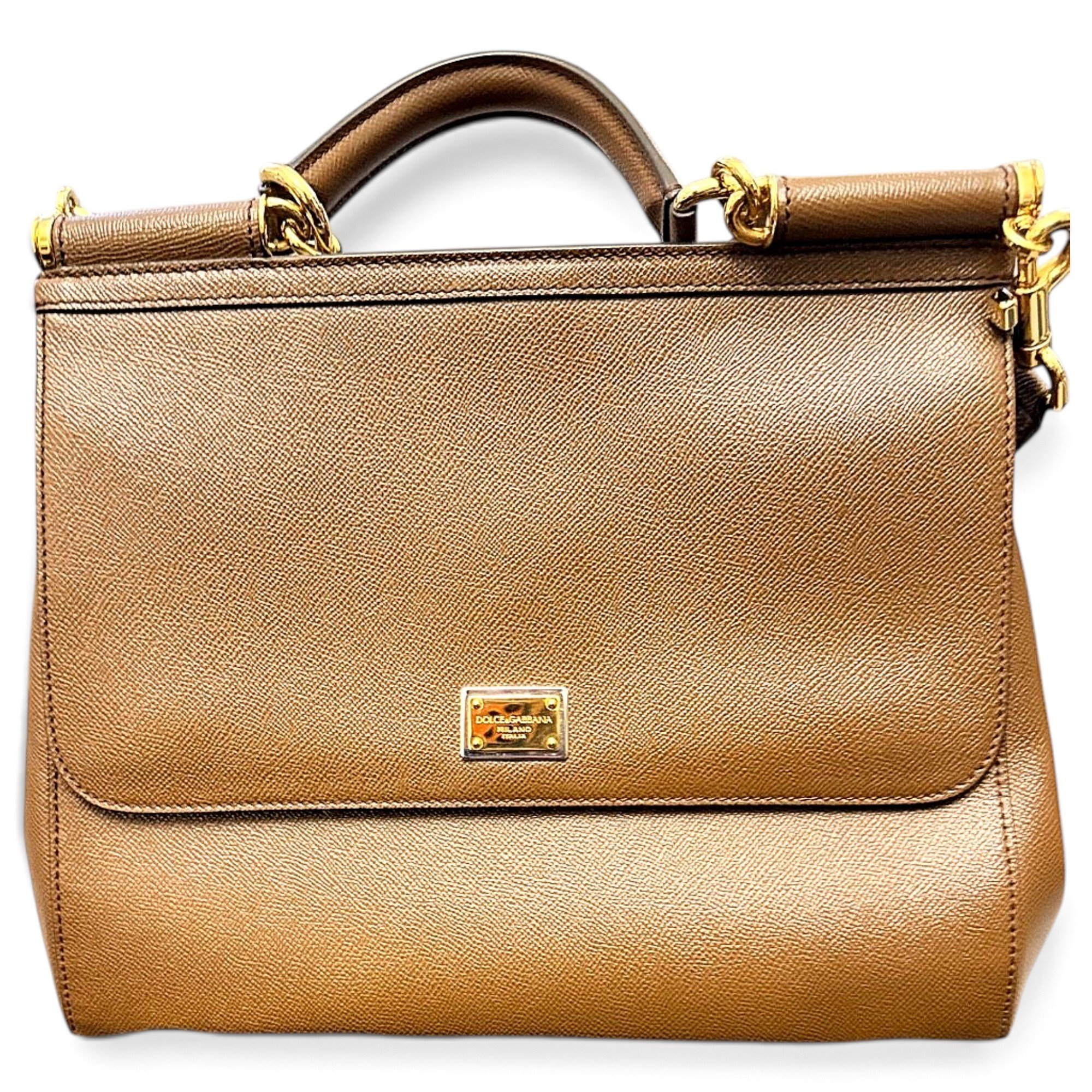 Dolce & Gabbana Sicily leather handbag