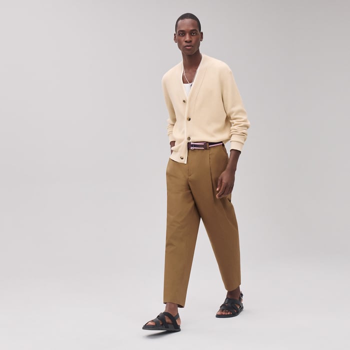 Écru "Lin Et l'Autre" Buttoned Cardigan