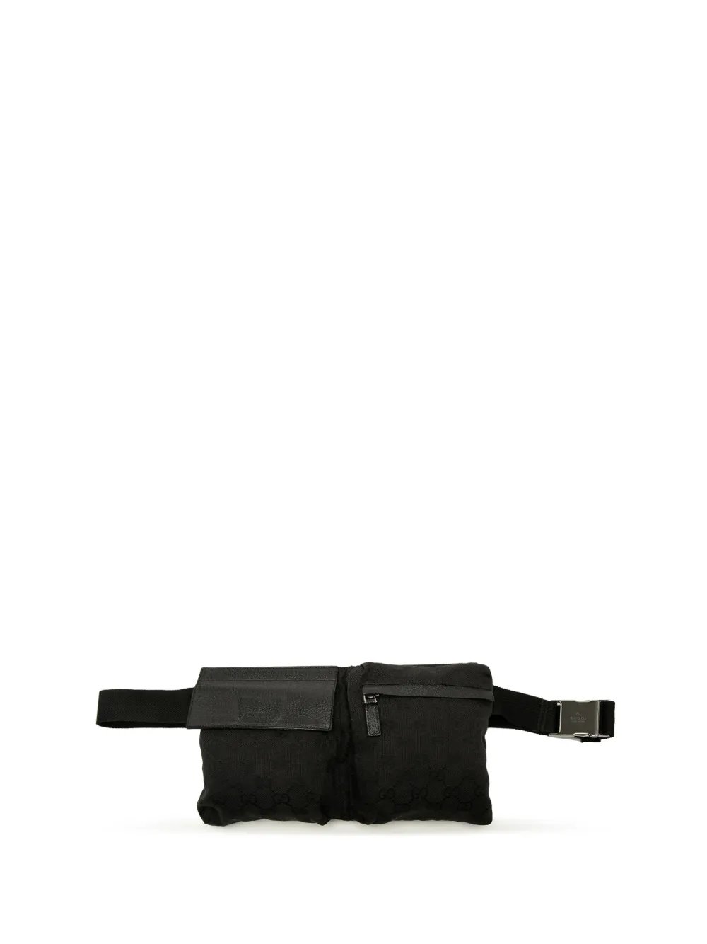 2000-2015 GG Canvas Double Pocket belt bag