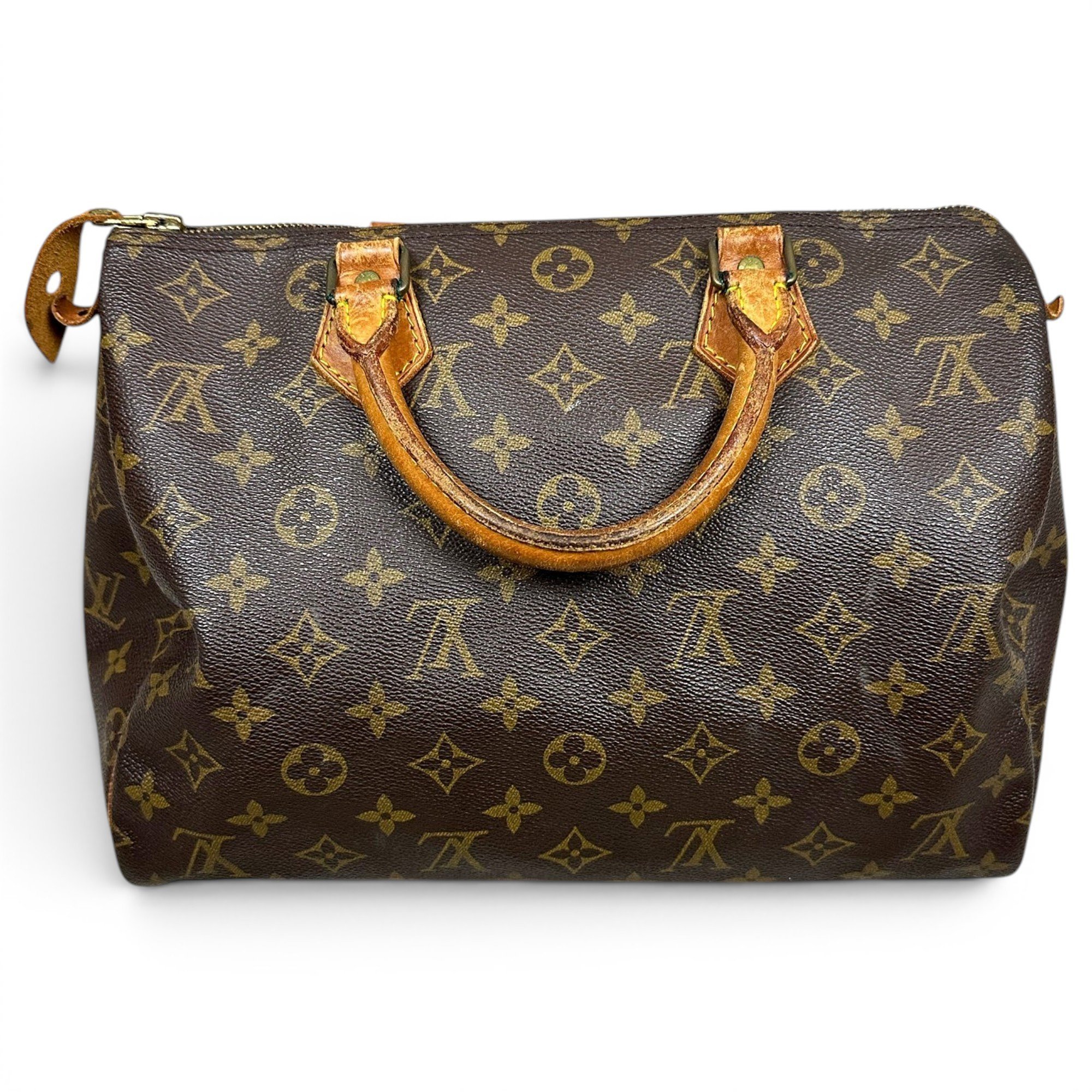 Speedy leather handbag