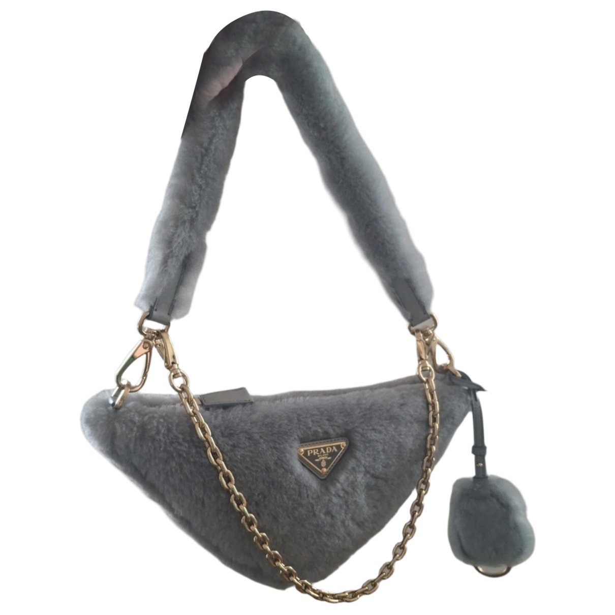 Triangle cashmere bag