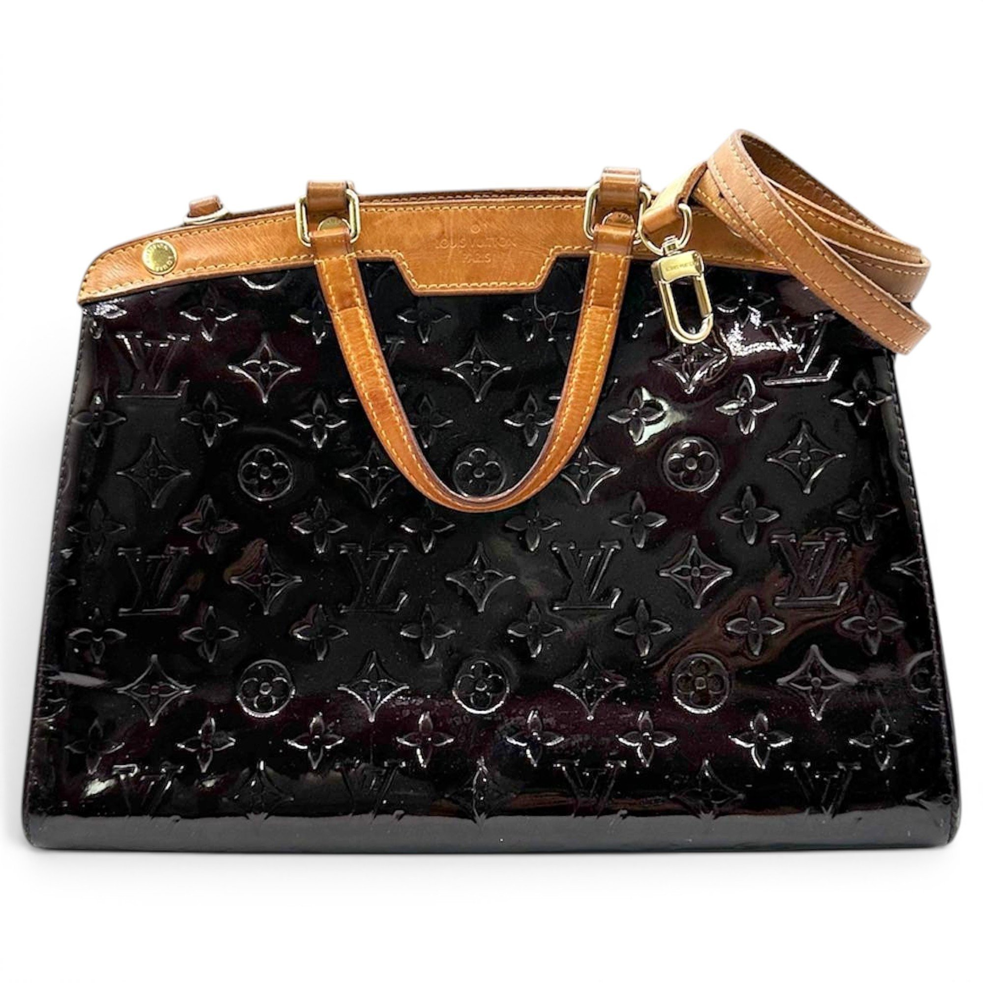 Bréa patent leather handbag