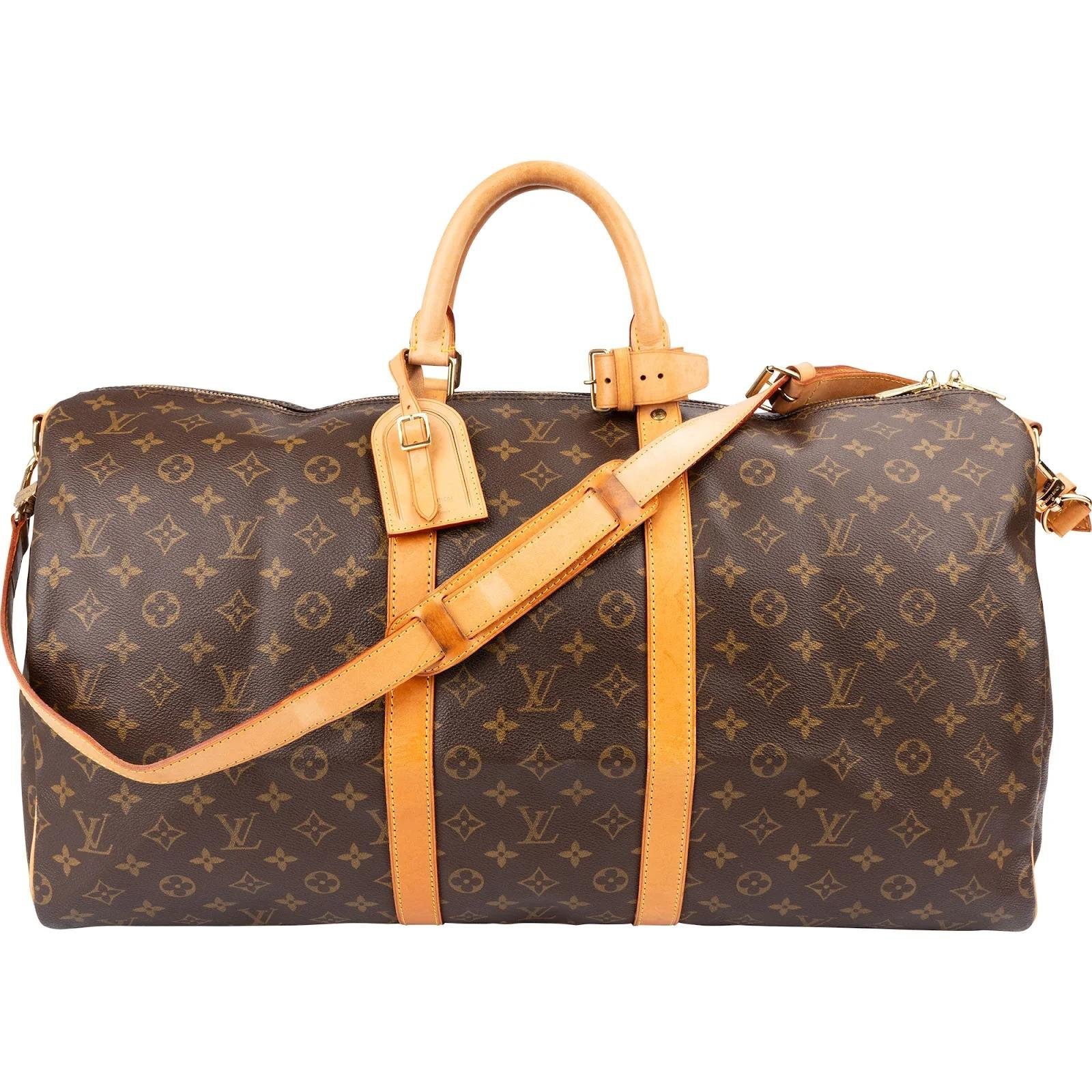 Keepall leather travel bag