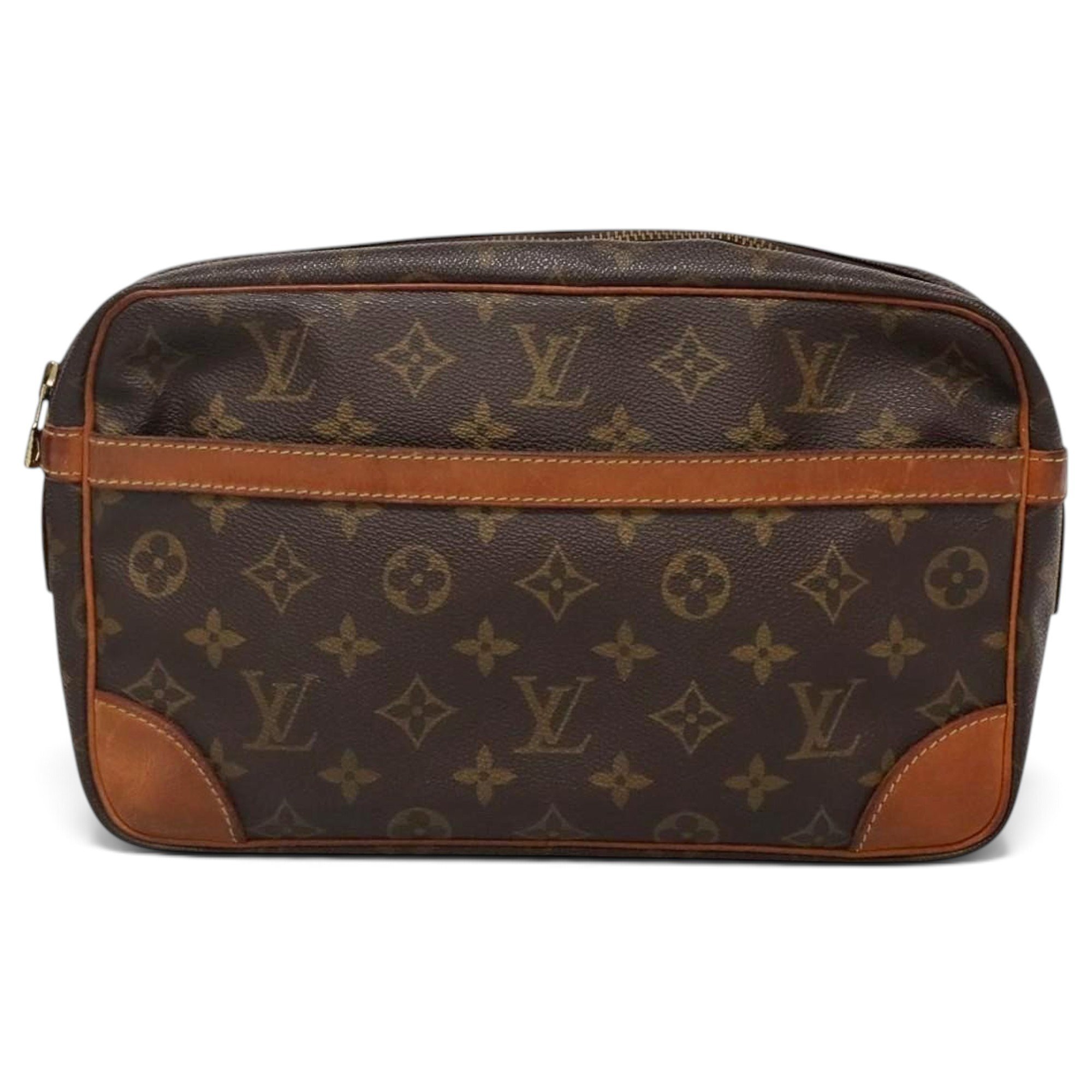 Leather clutch bag
