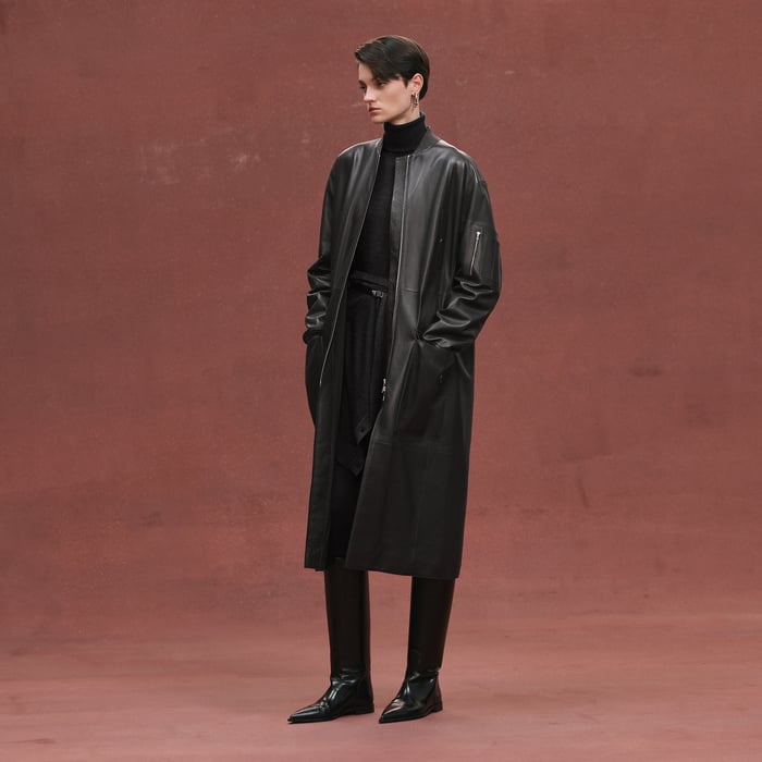 Gris Ardoise Bombers Coat