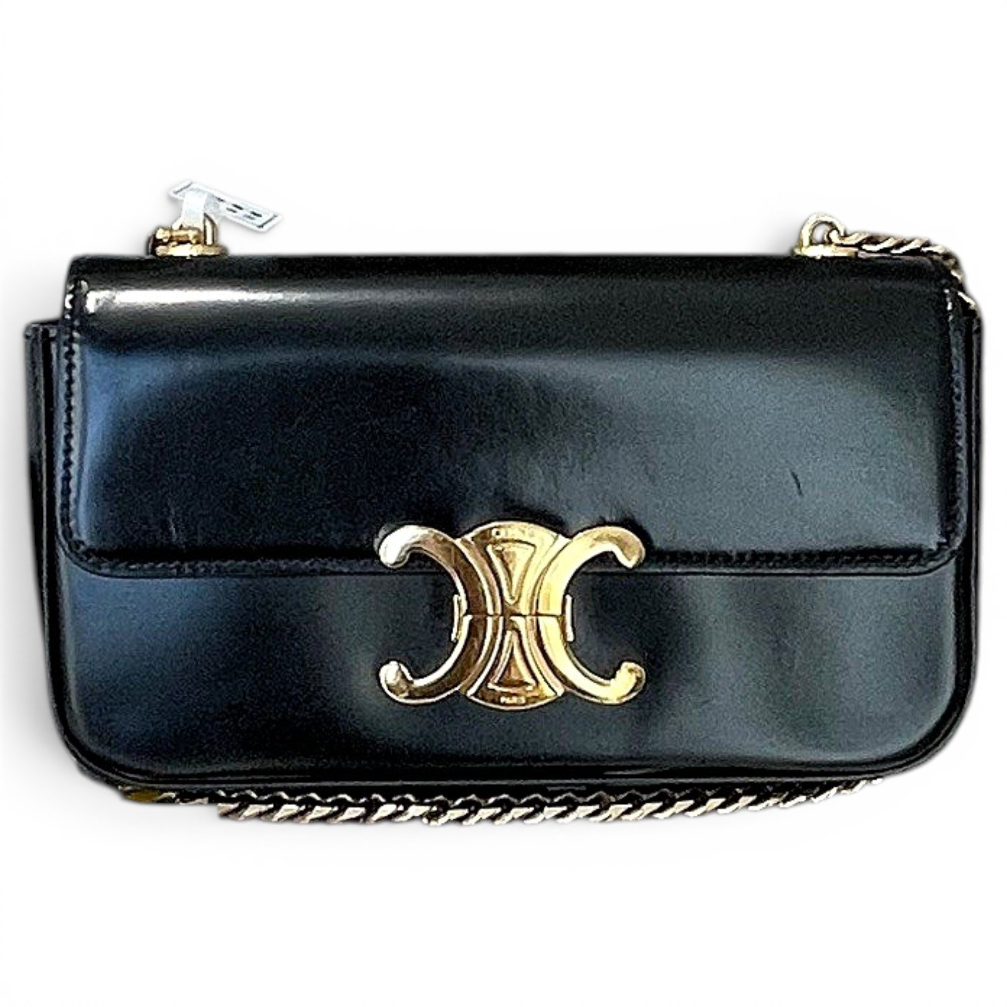Triomphe leather handbag