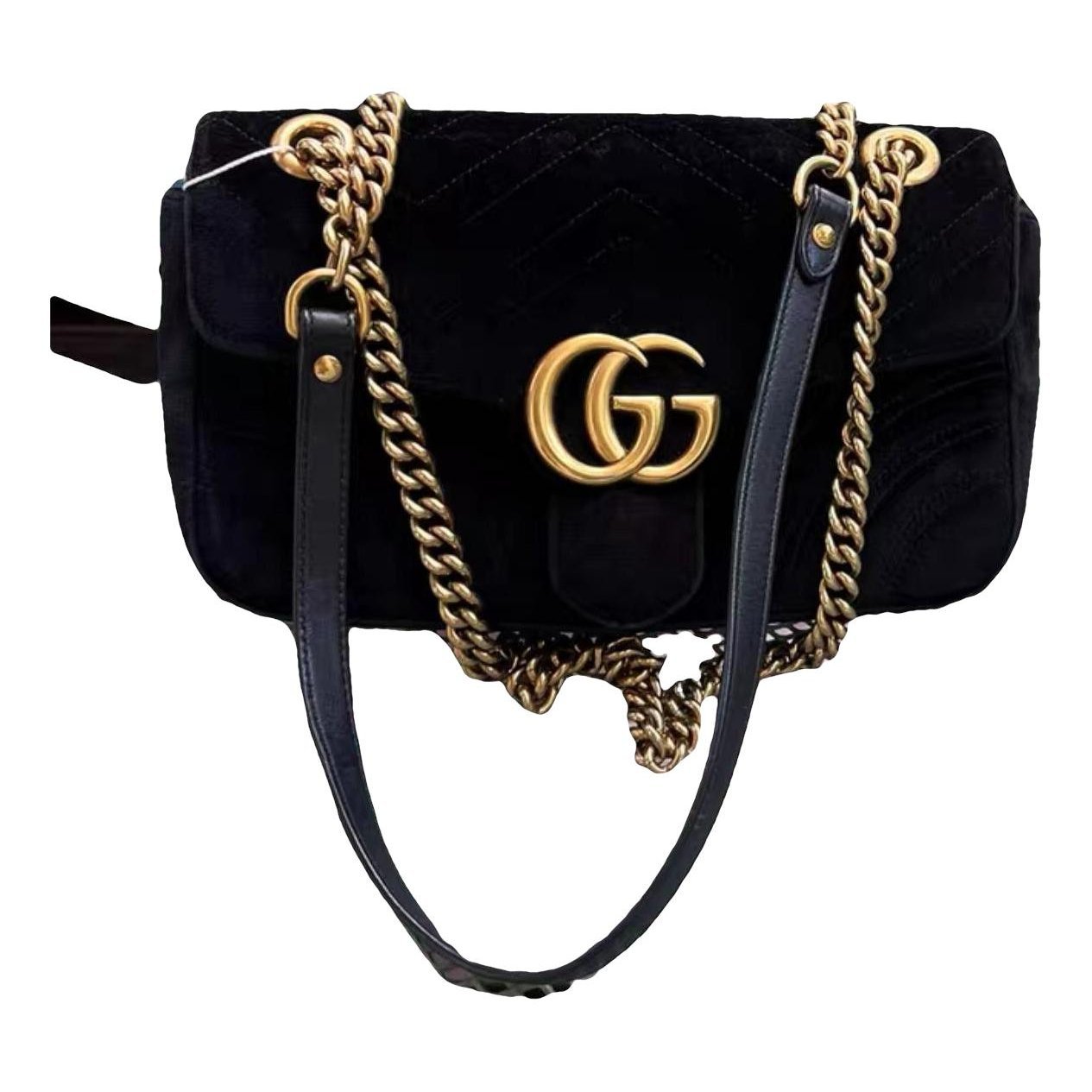 GG Marmont Flap velvet crossbody bag