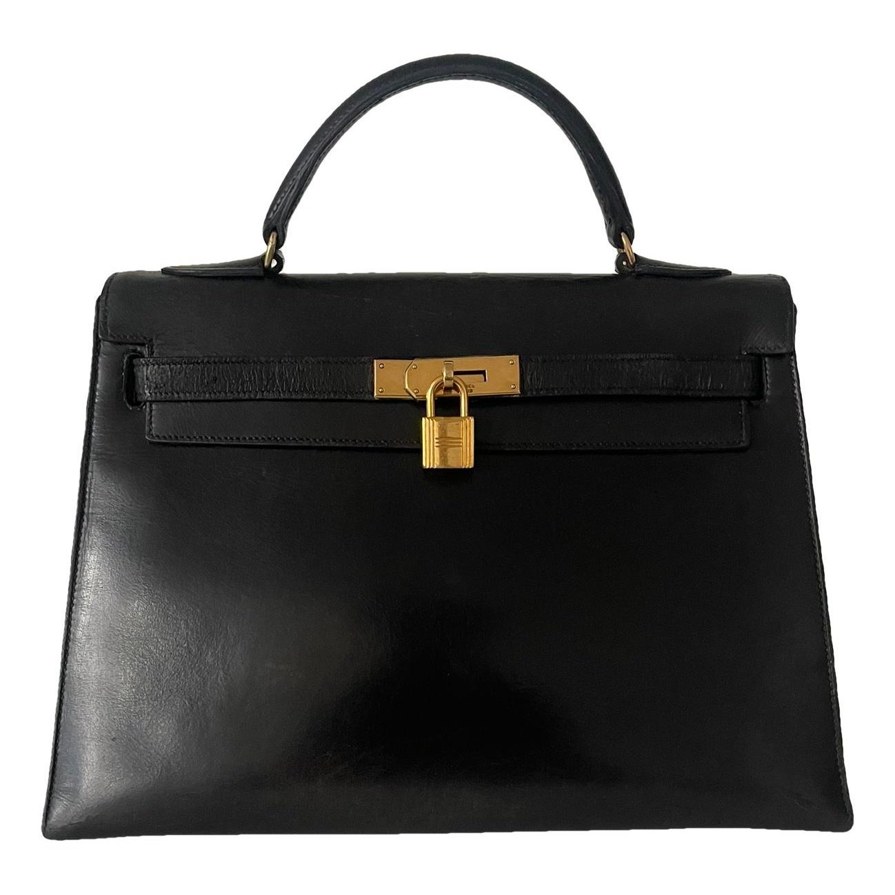 Hermes Kelly 32 Handbag Black 1959