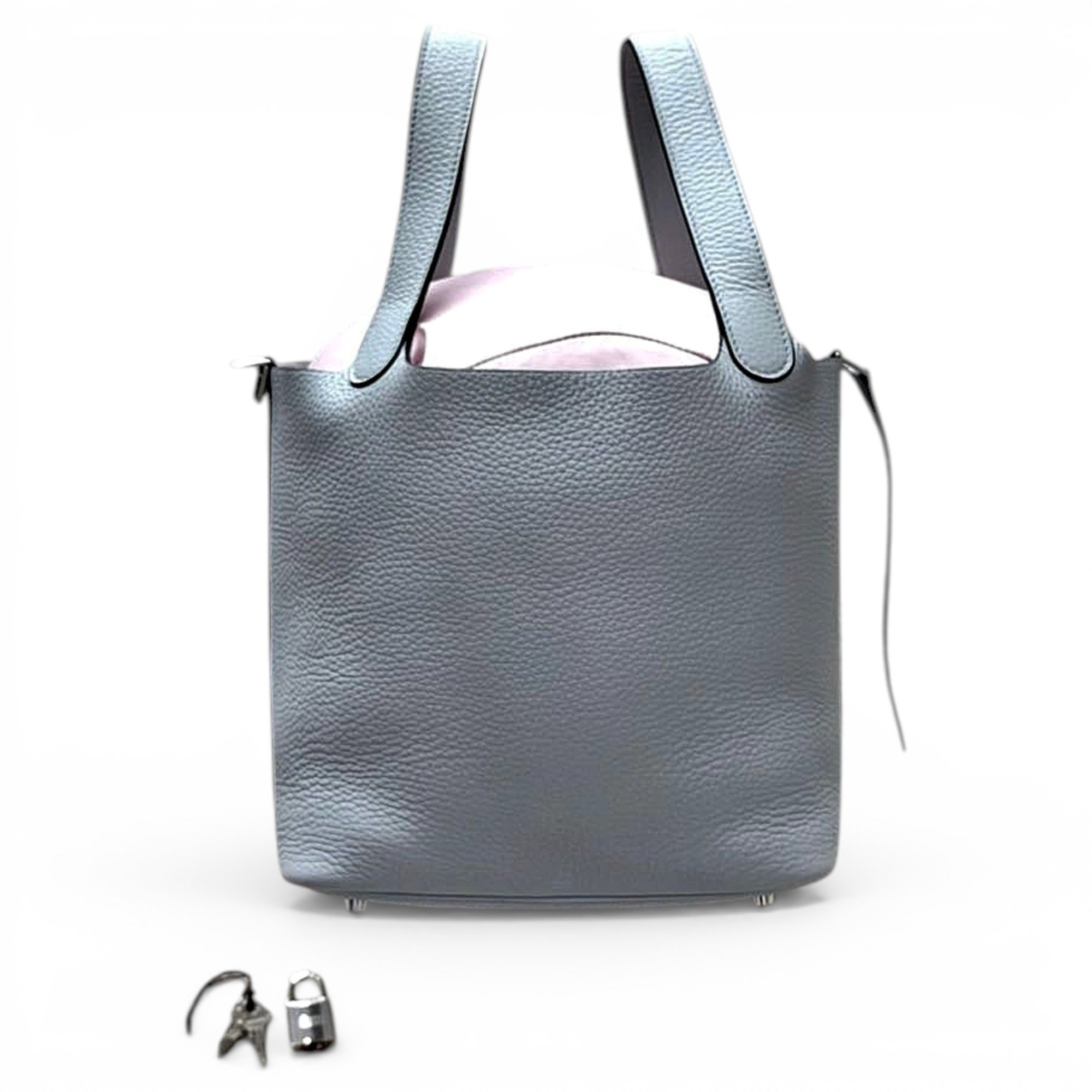 Picotin leather tote