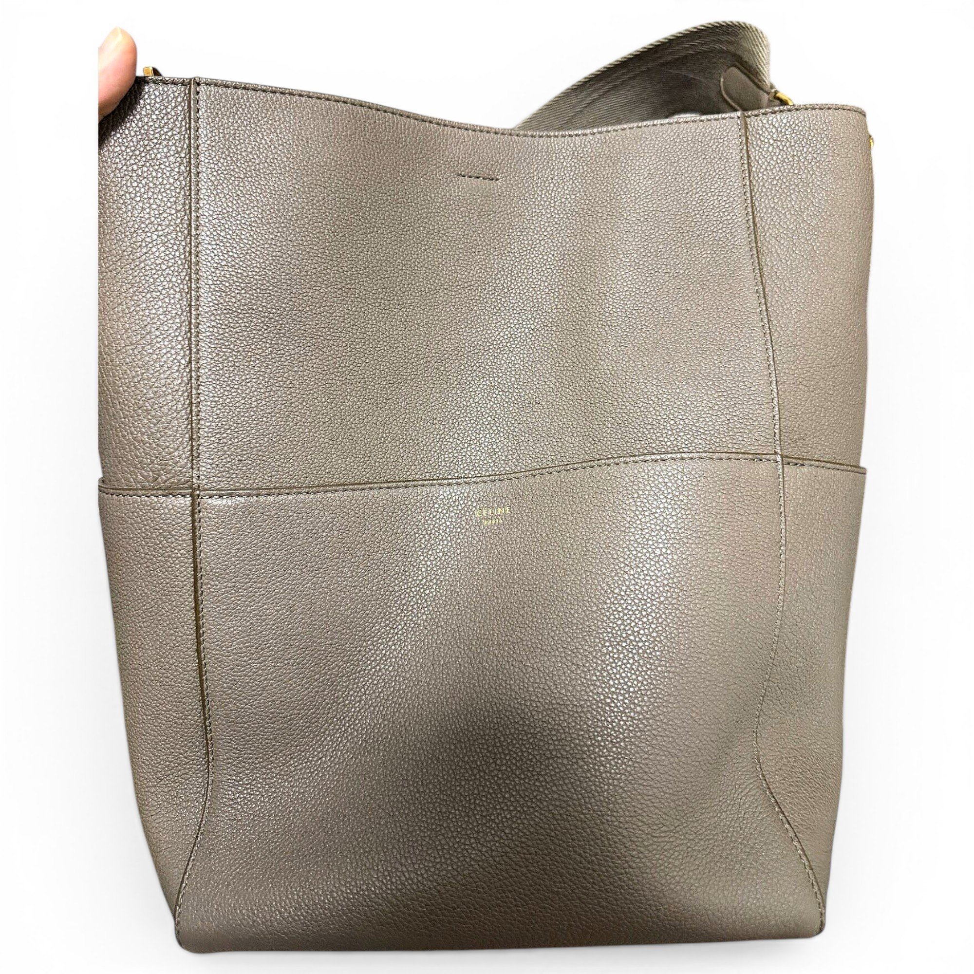 Seau Sangle leather handbag