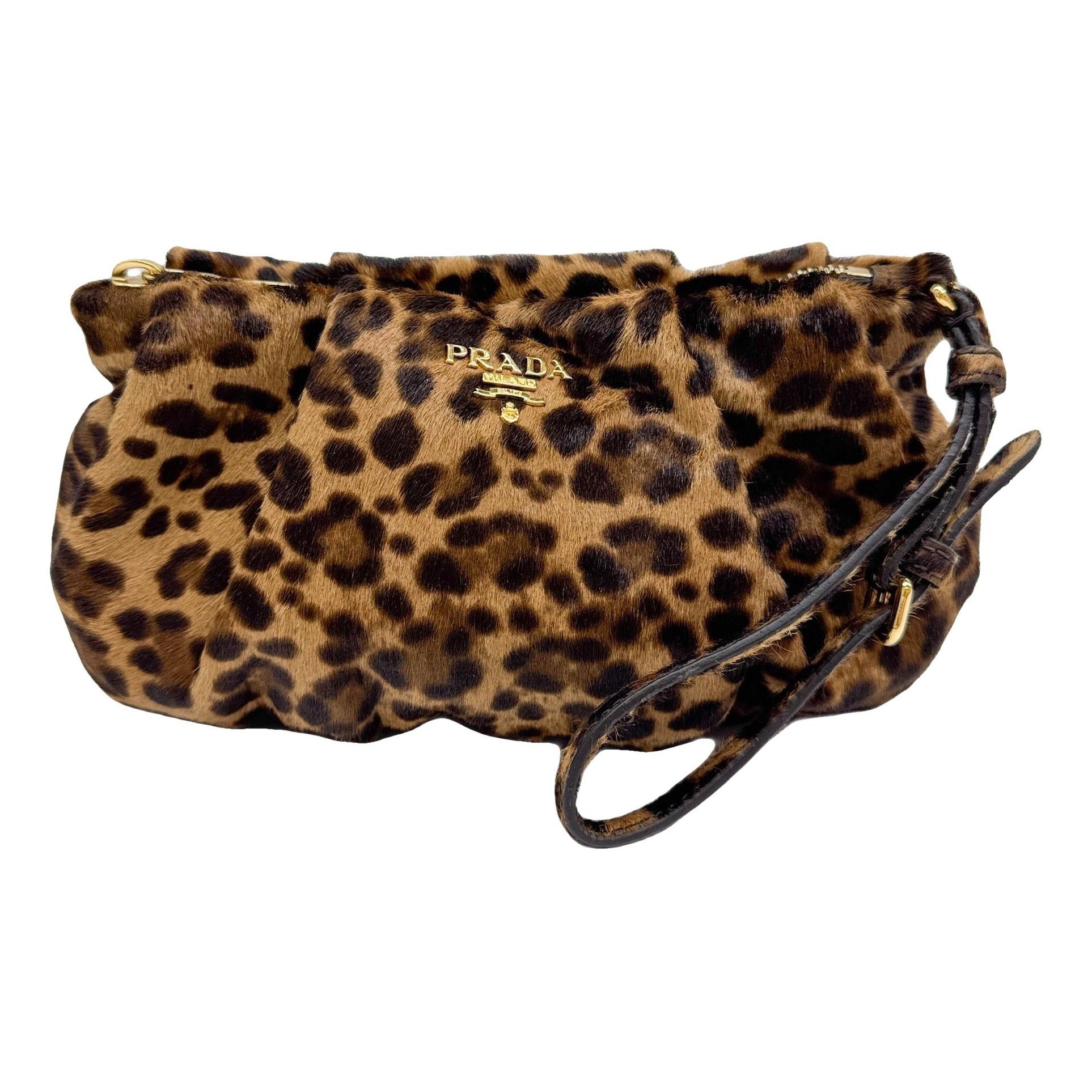 Pony-style calfskin clutch bag