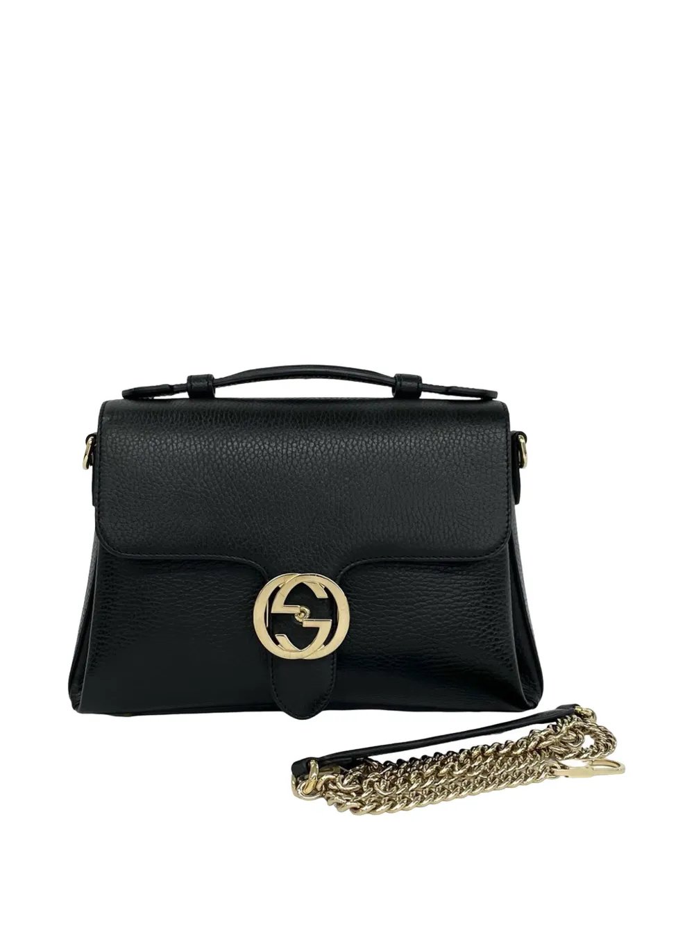 2016-2026 Small Dollar Calf Interlocking G satchel