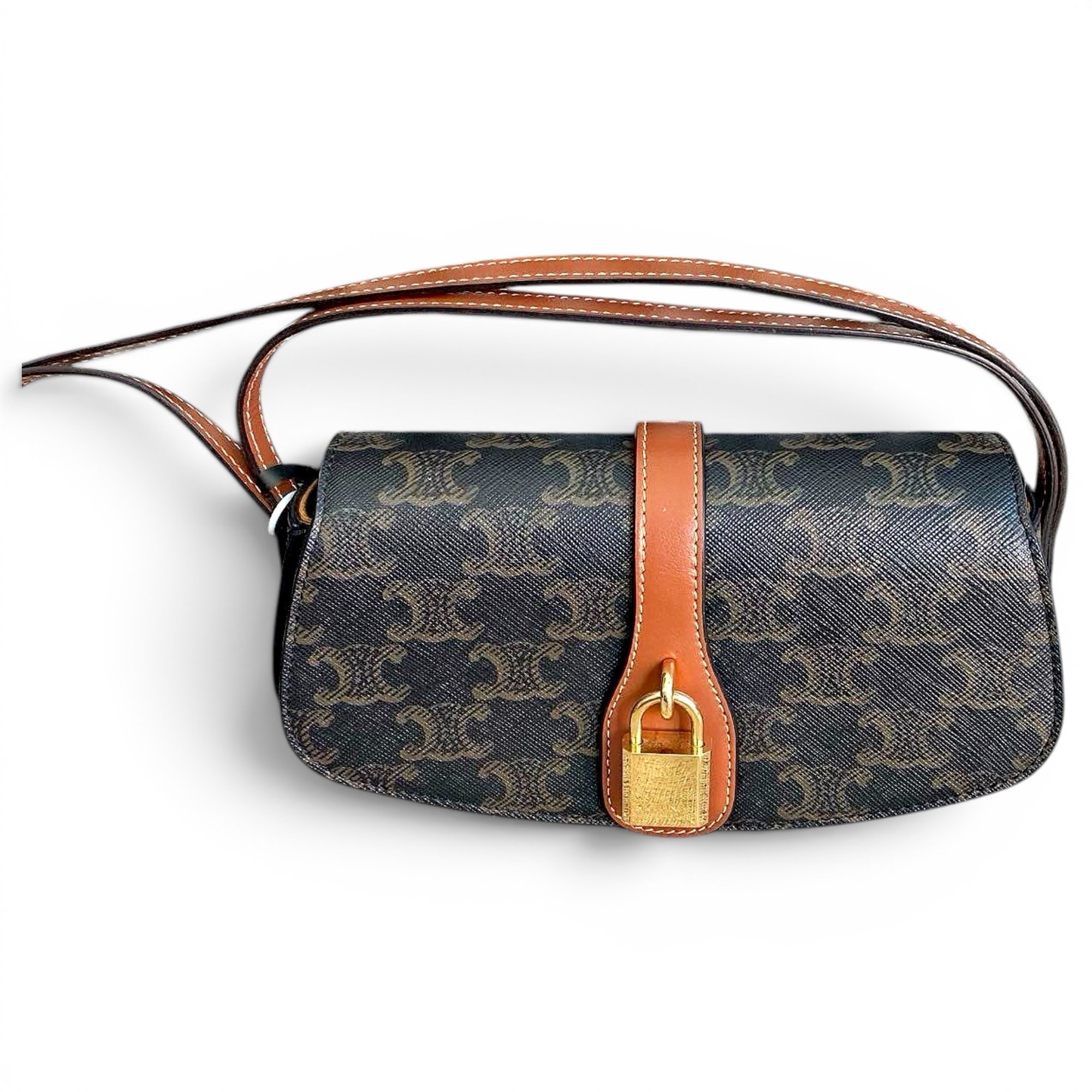 Triomphe leather handbag