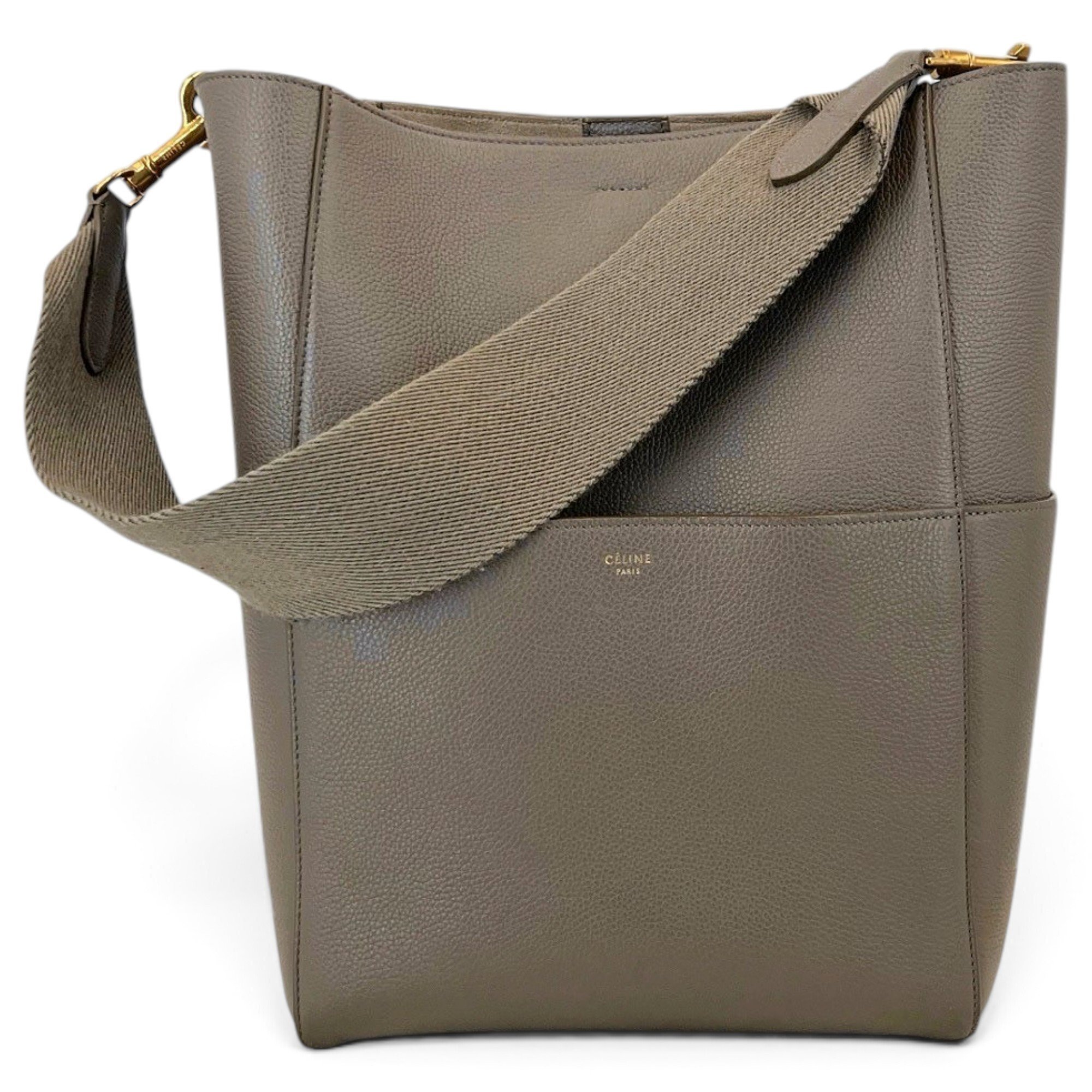 Seau Sangle leather handbag