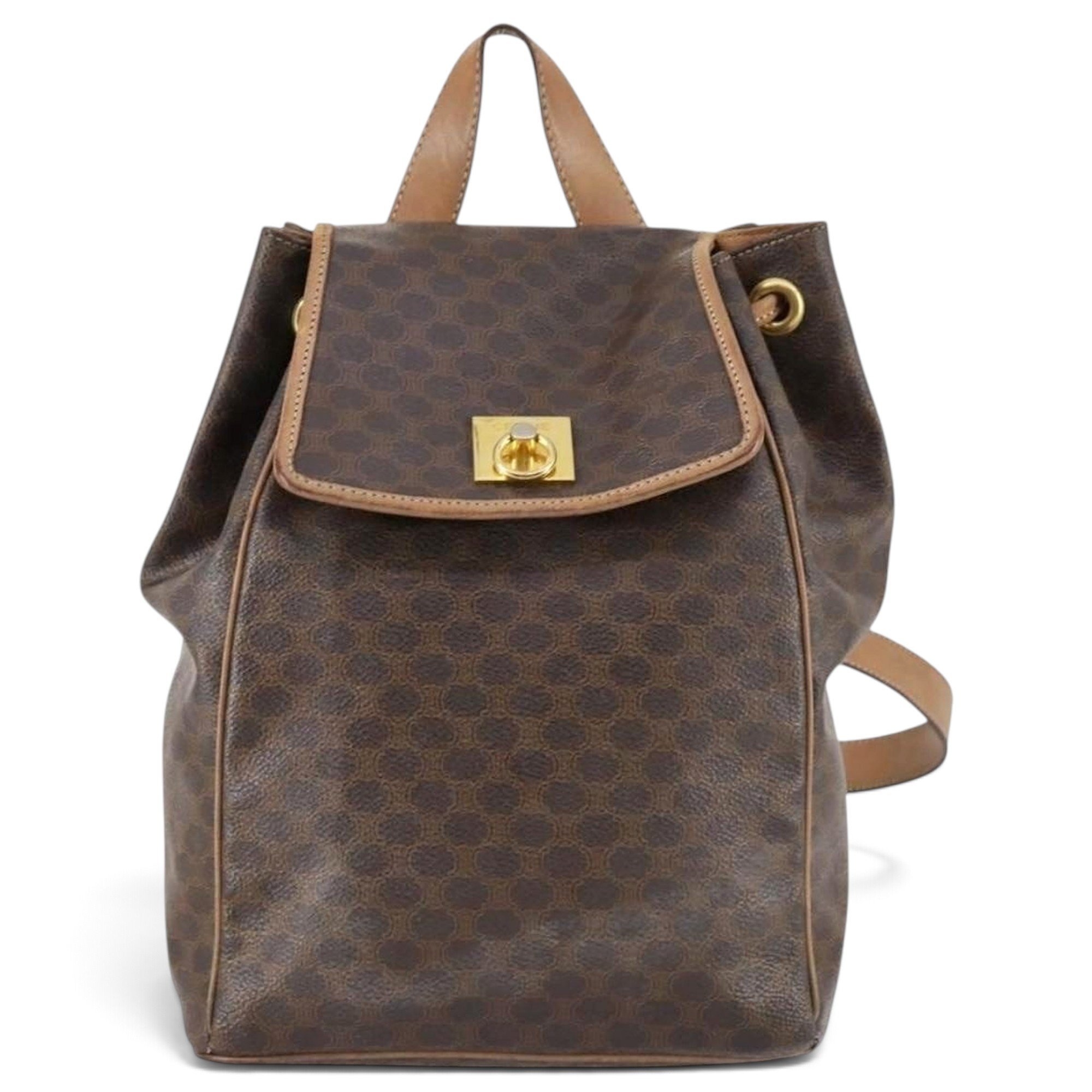 Leather backpack