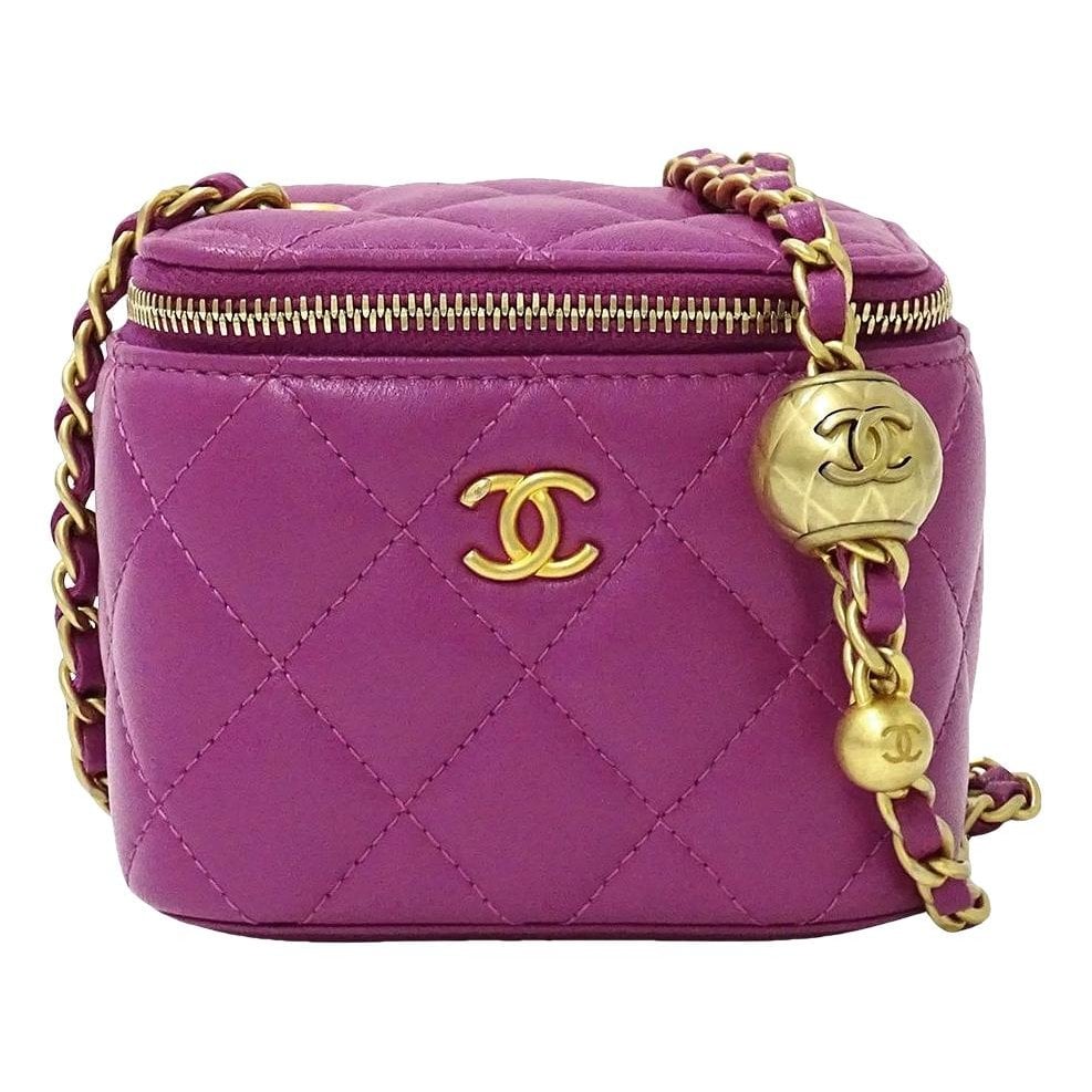 Vanity leather handbag