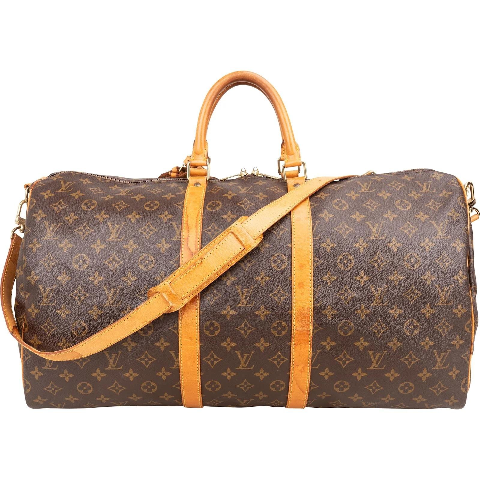 Keepall leather travel bag