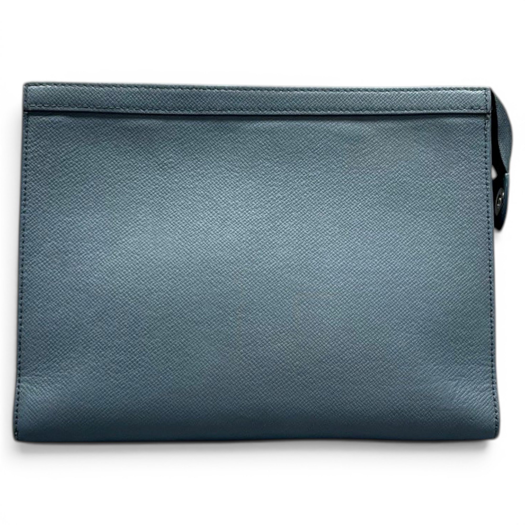Leather clutch bag