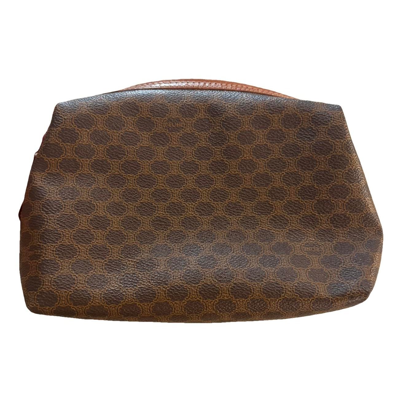 Leather clutch bag