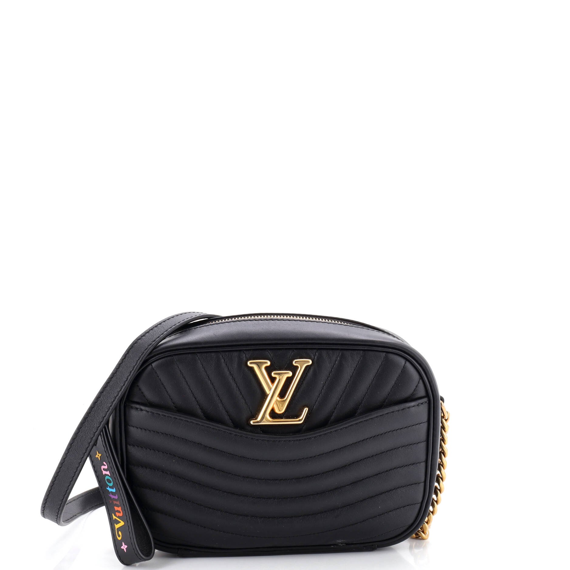 New Wave Camera Bag Quilted Leather
