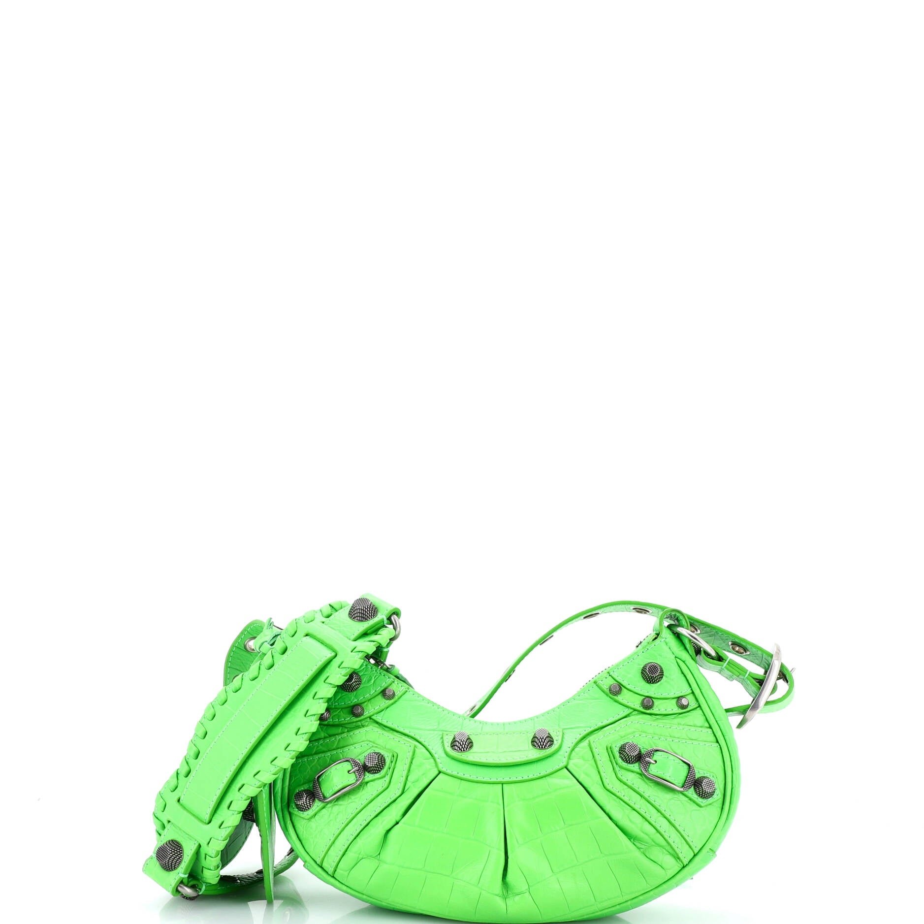 Balenciaga Le Cagole Giant Studs Shoulder Bag Leather XS