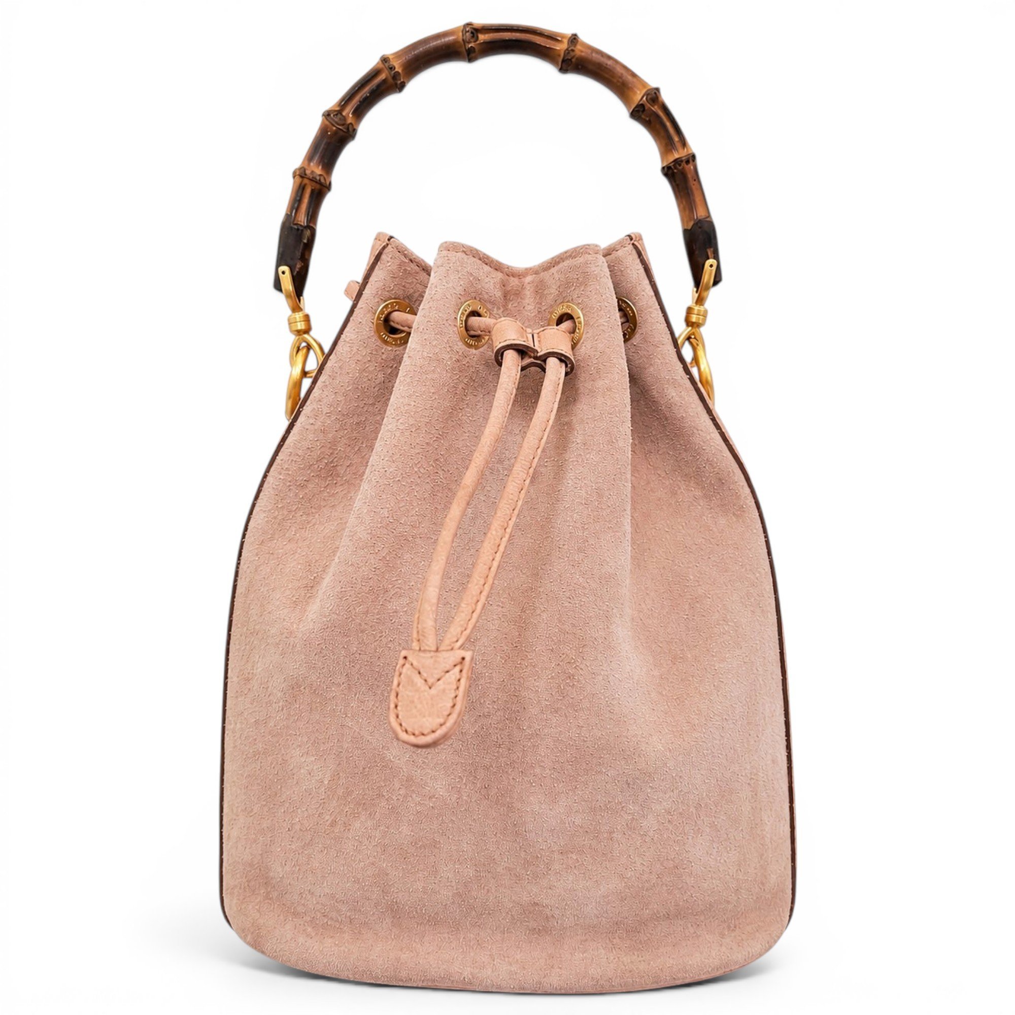 Miss Bamboo Bucket leather handbag