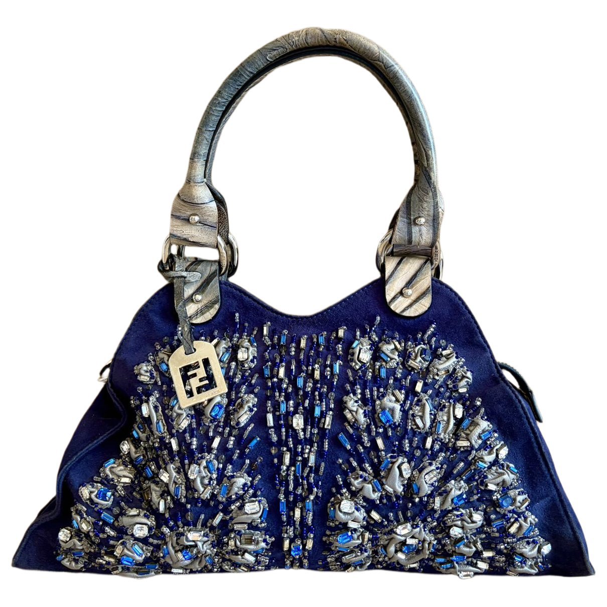 Baguette glitter handbag