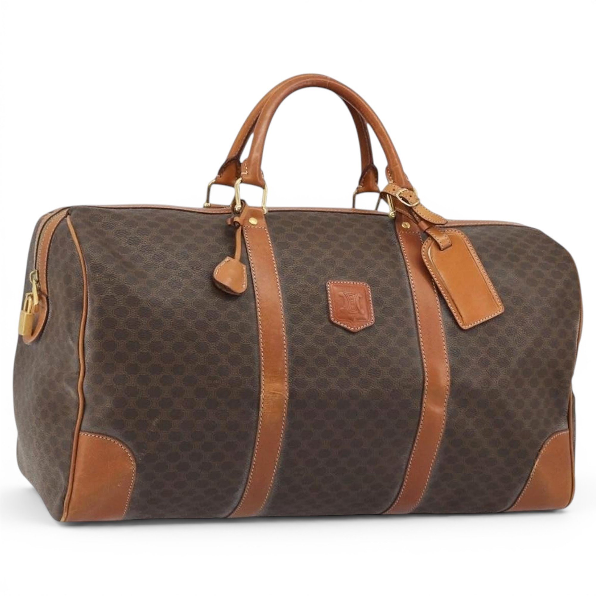 Leather bowling bag