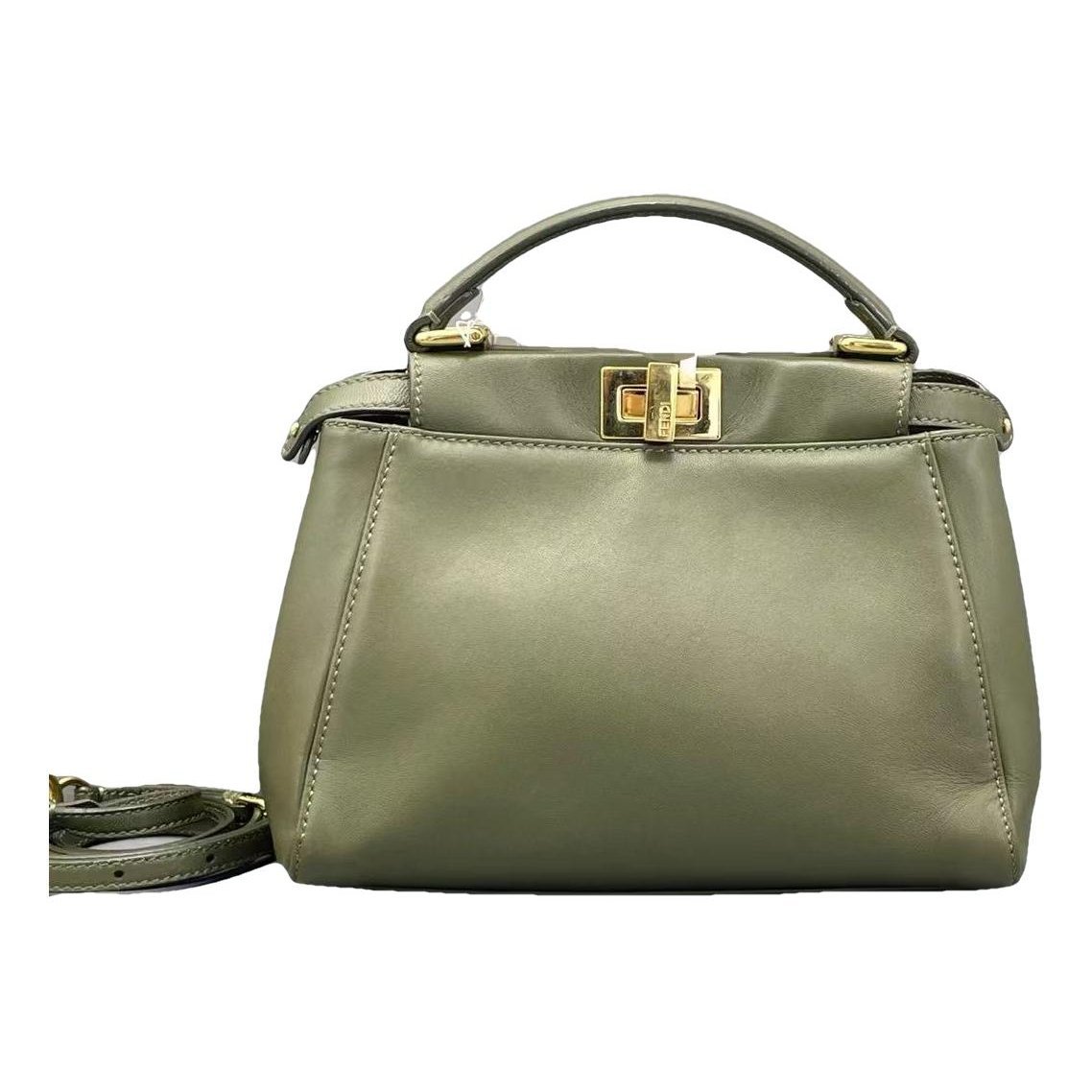 Peekaboo leather handbag