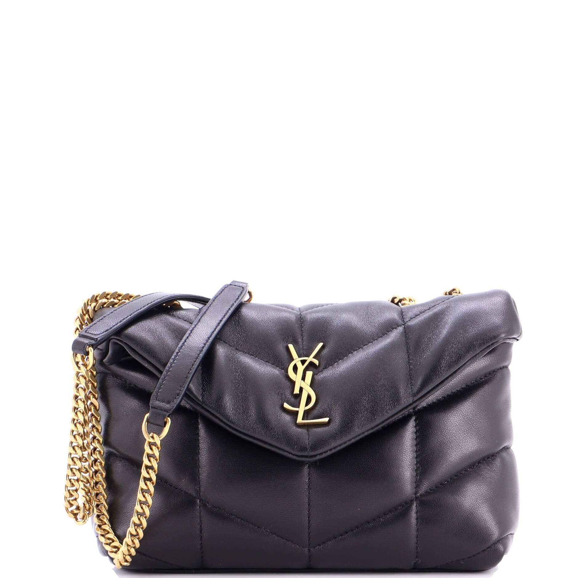 Saint Laurent Loulou Puffer Shoulder Bag Quilted Leather Mini