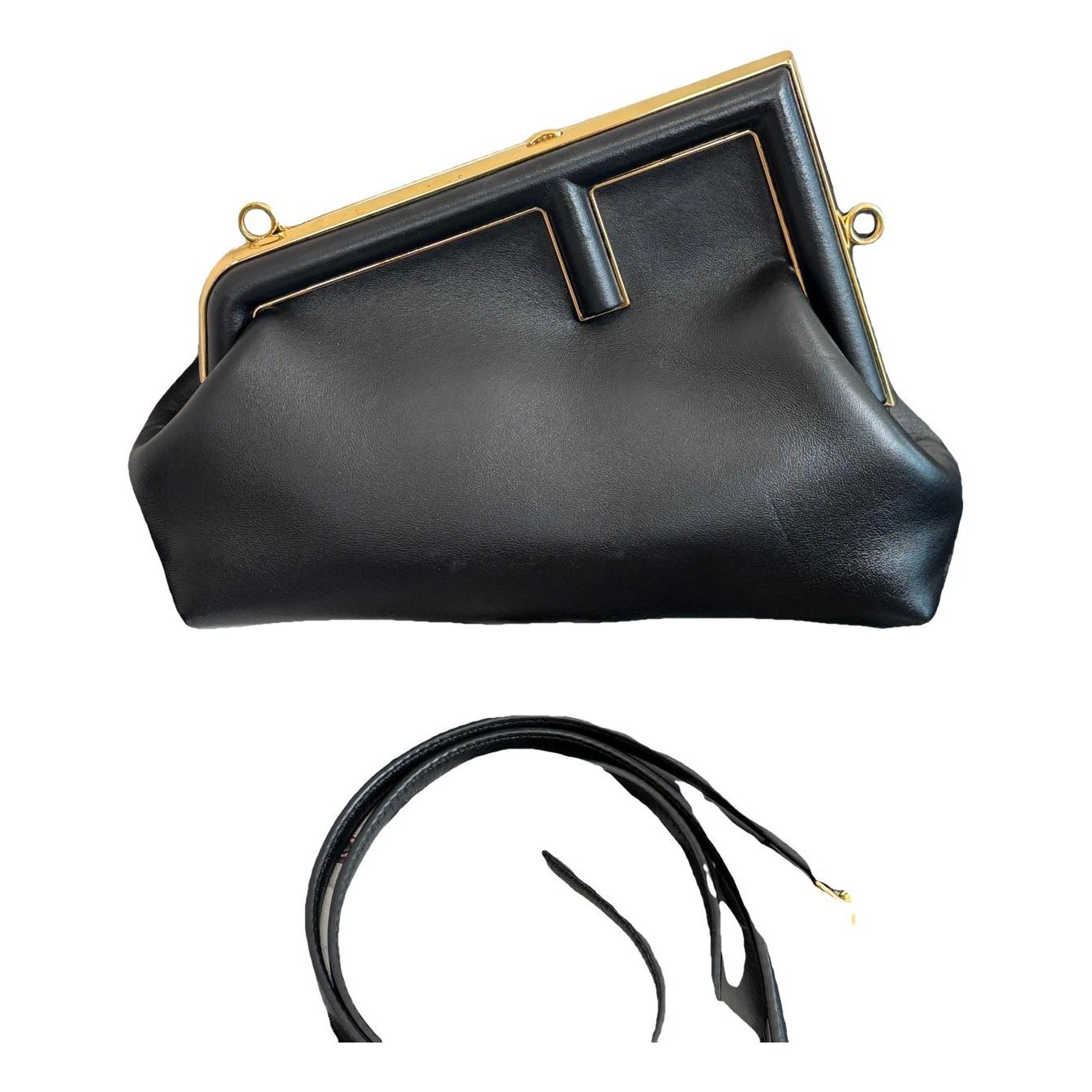 First leather handbag