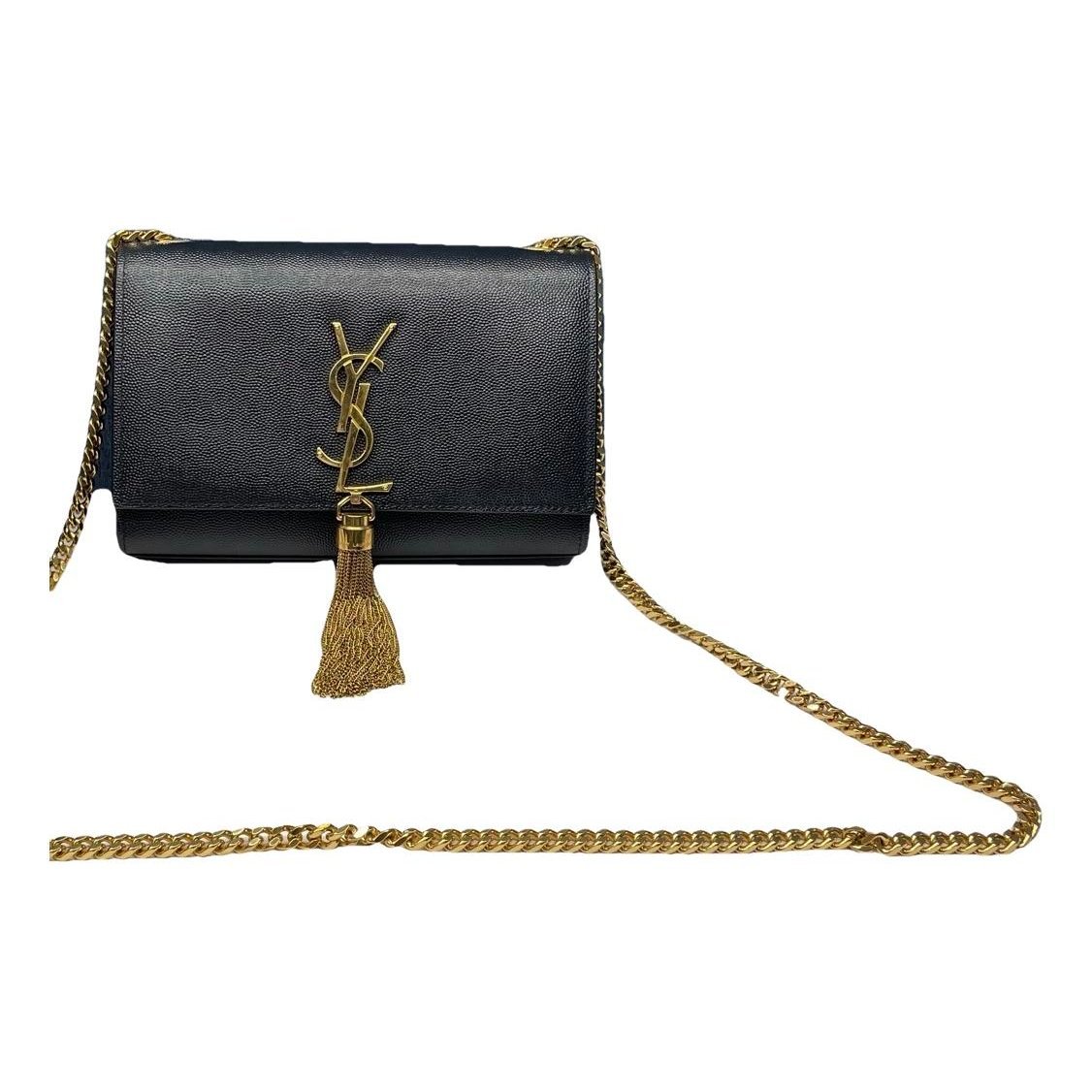 Pompom Kate leather handbag