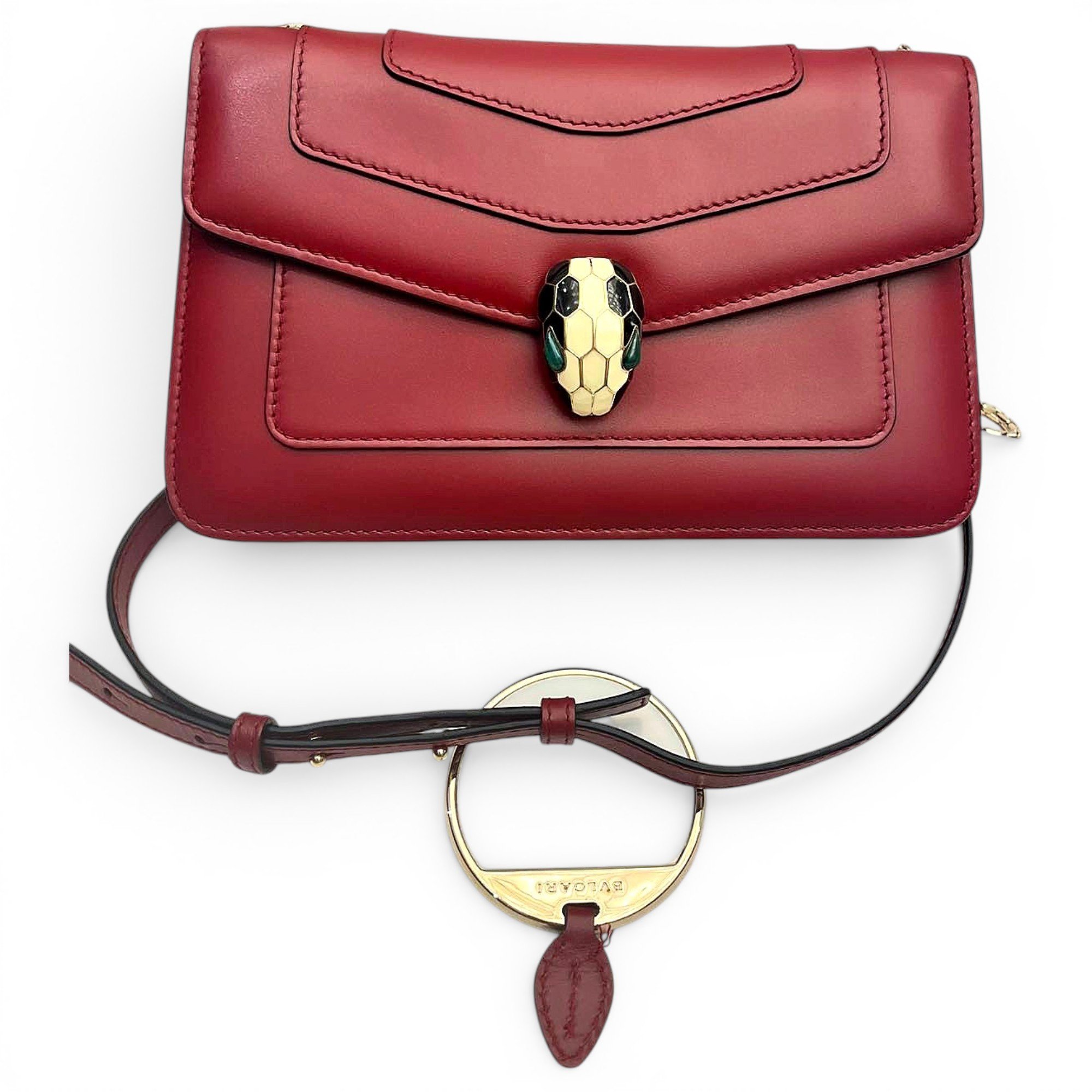 Bvlgari Serpenti leather handbag