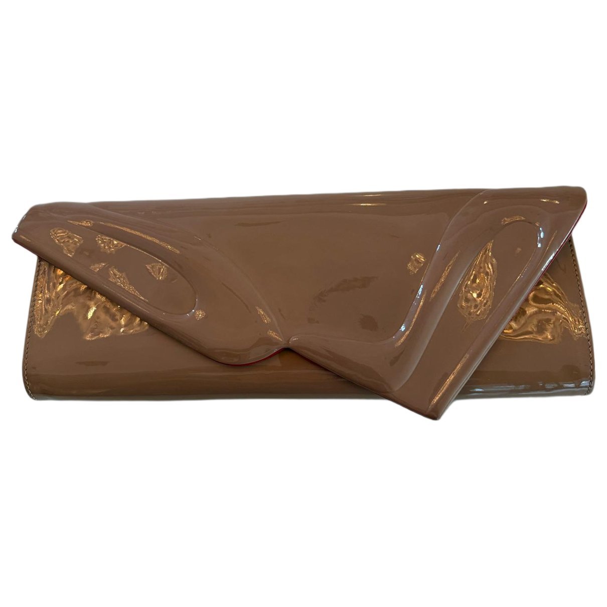 Patent leather clutch bag