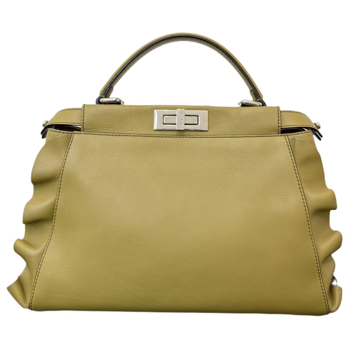 Peekaboo leather handbag