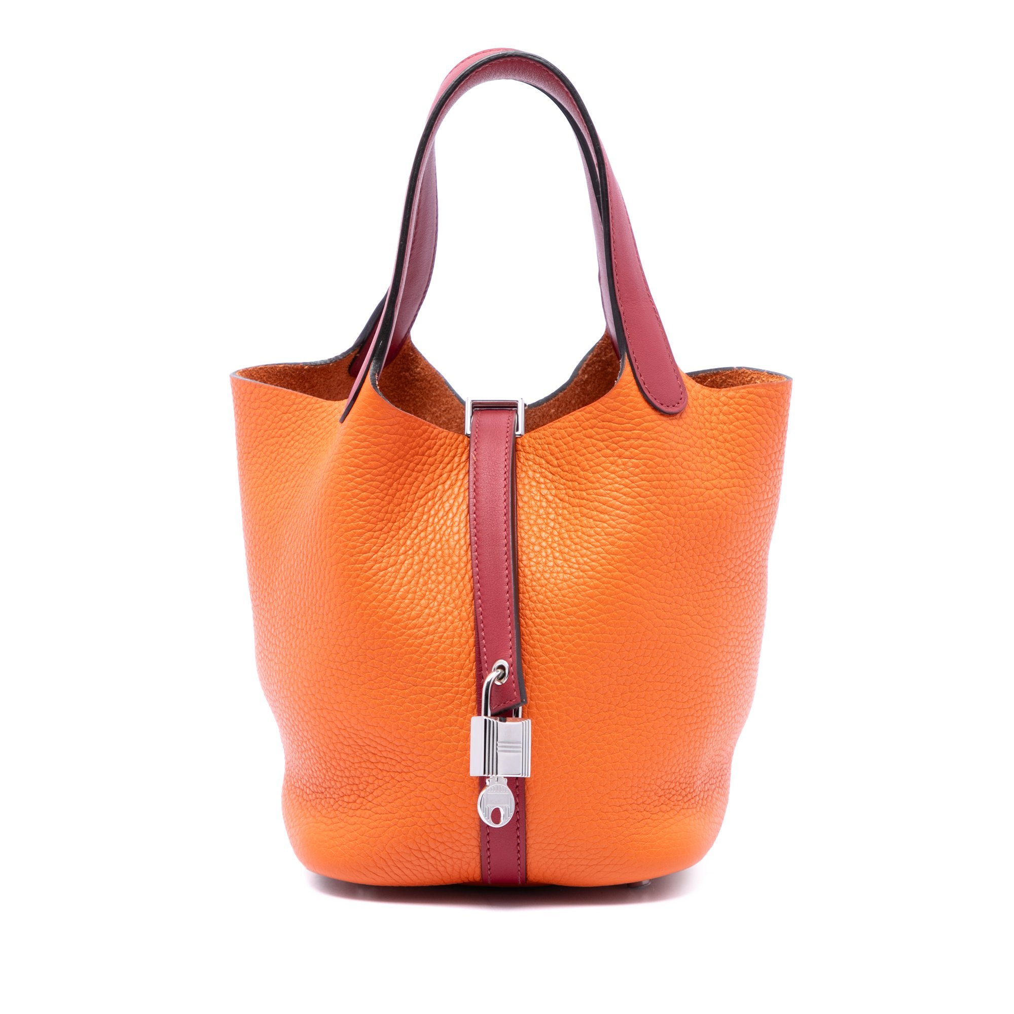 Picotin leather handbag
