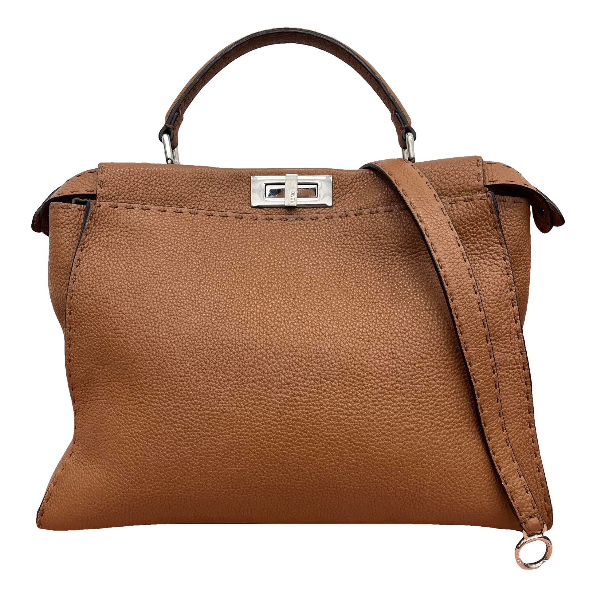 Peekaboo leather handbag