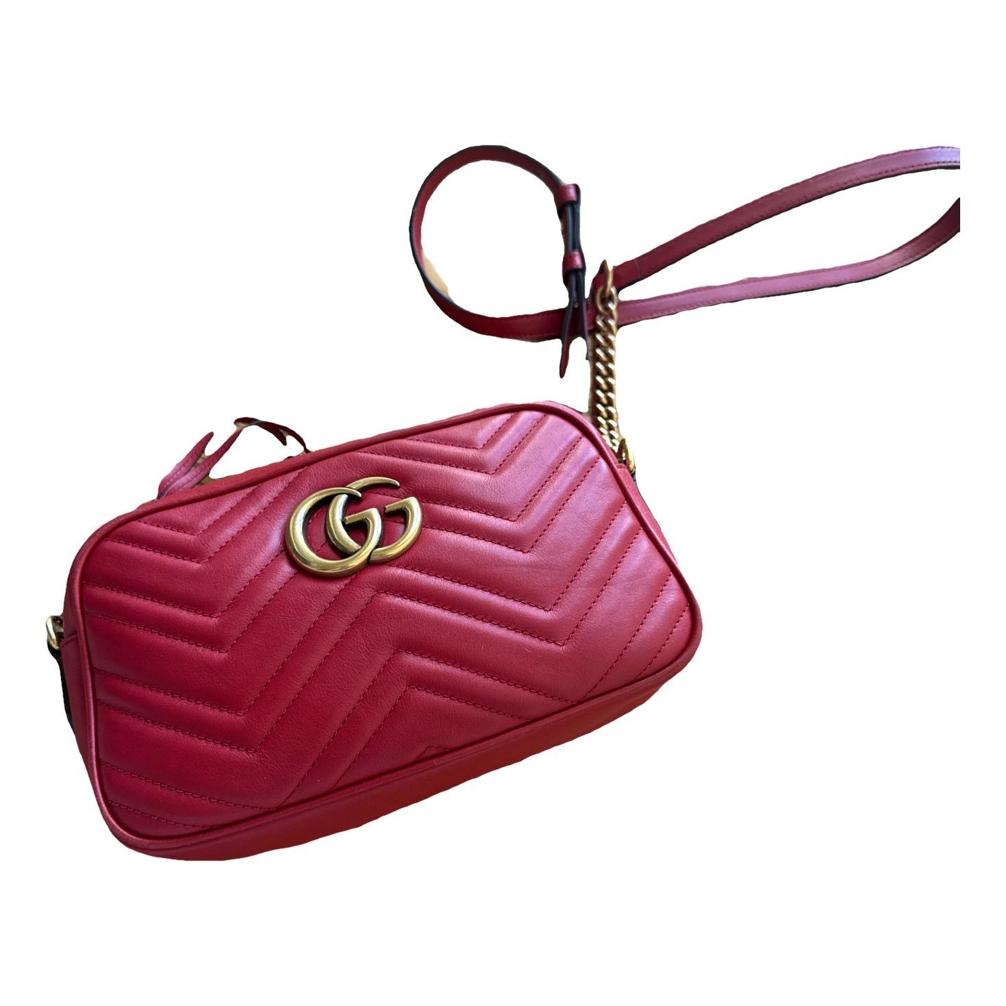 GG Marmont Flap leather crossbody bag